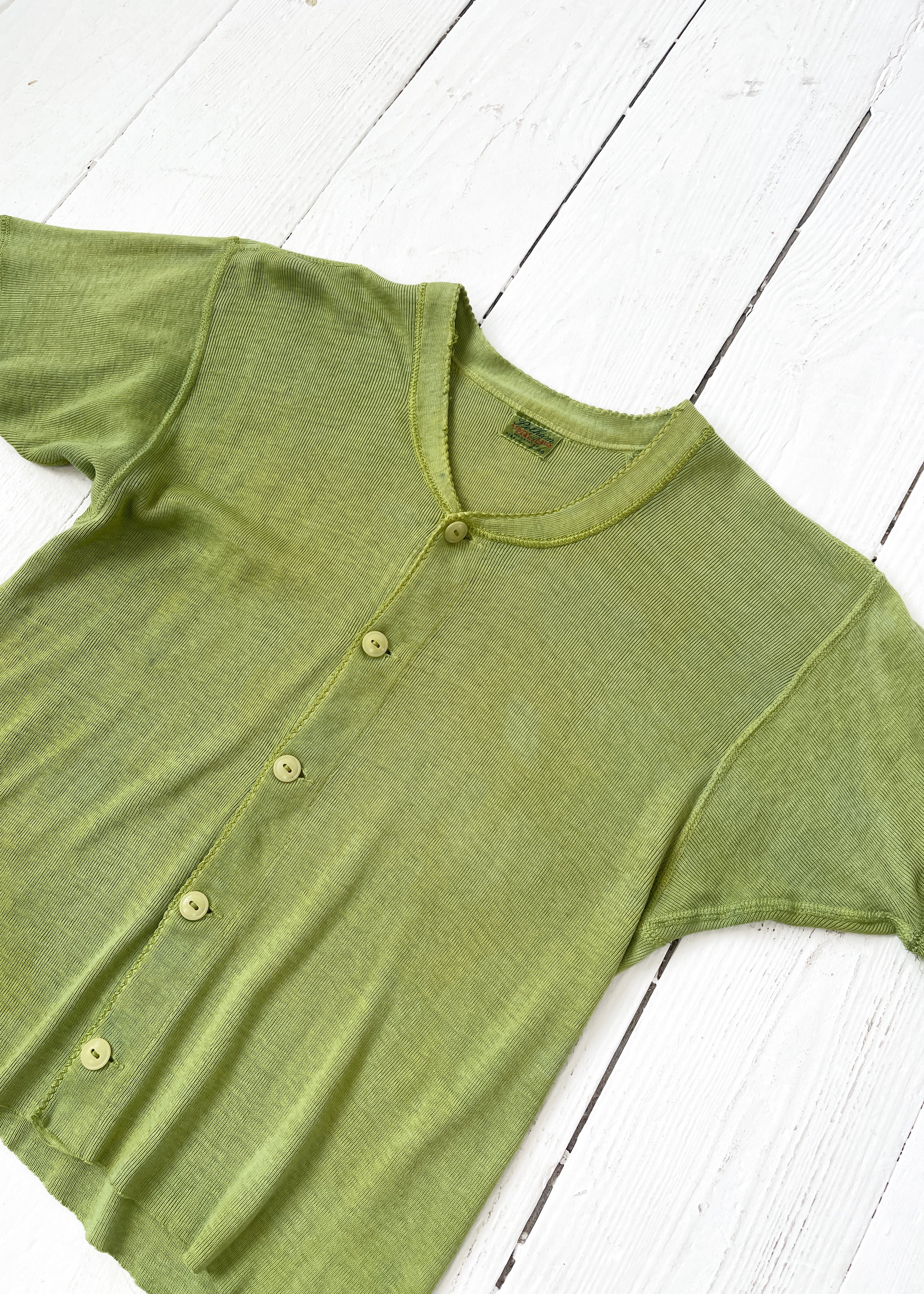 Vintage 1930s Over-Dyed Cotton Top