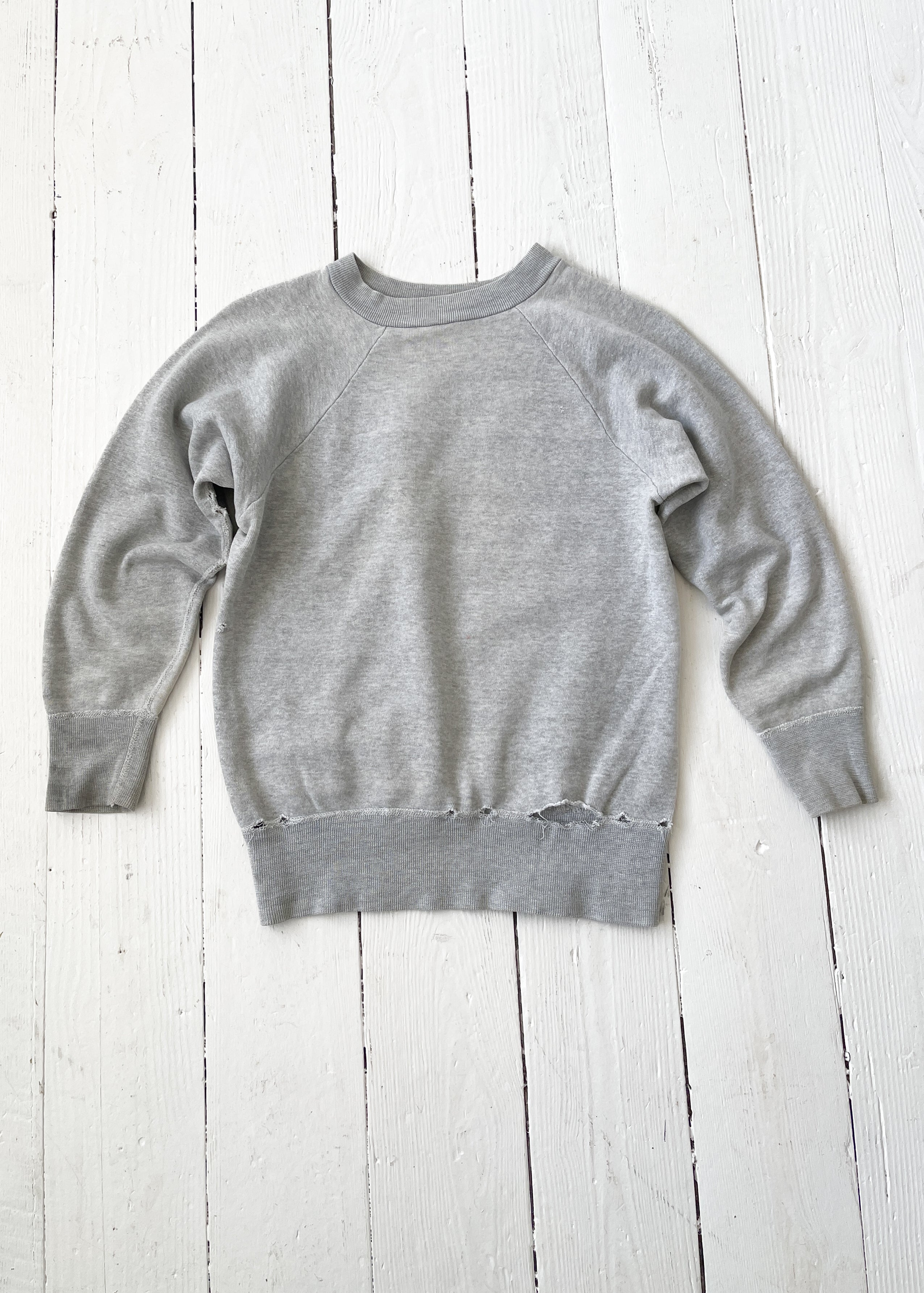 Vintage 1960s Distressed Grey Sweatshirt