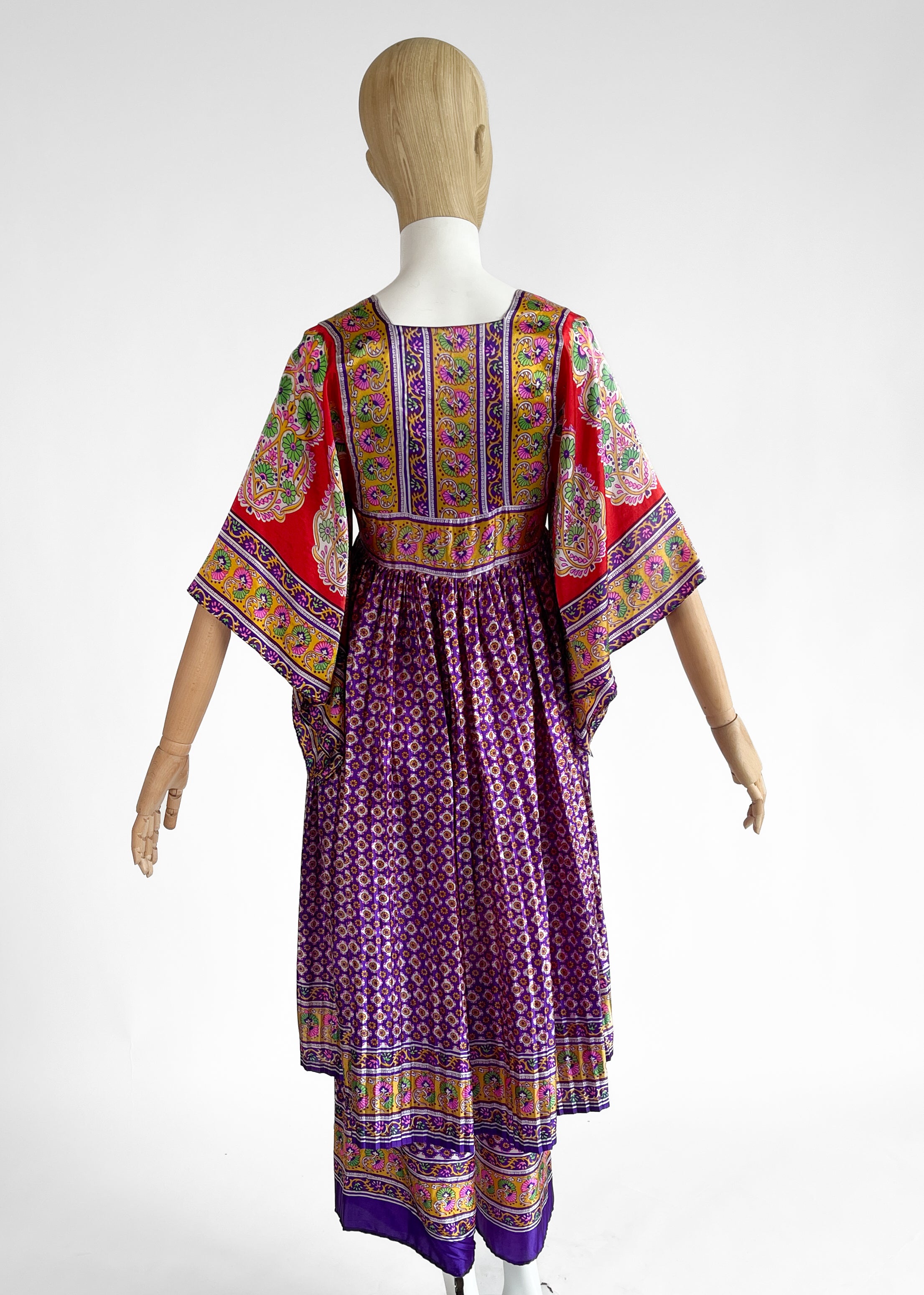 1970s Bellville Sassoon Scarf Dress with Pants