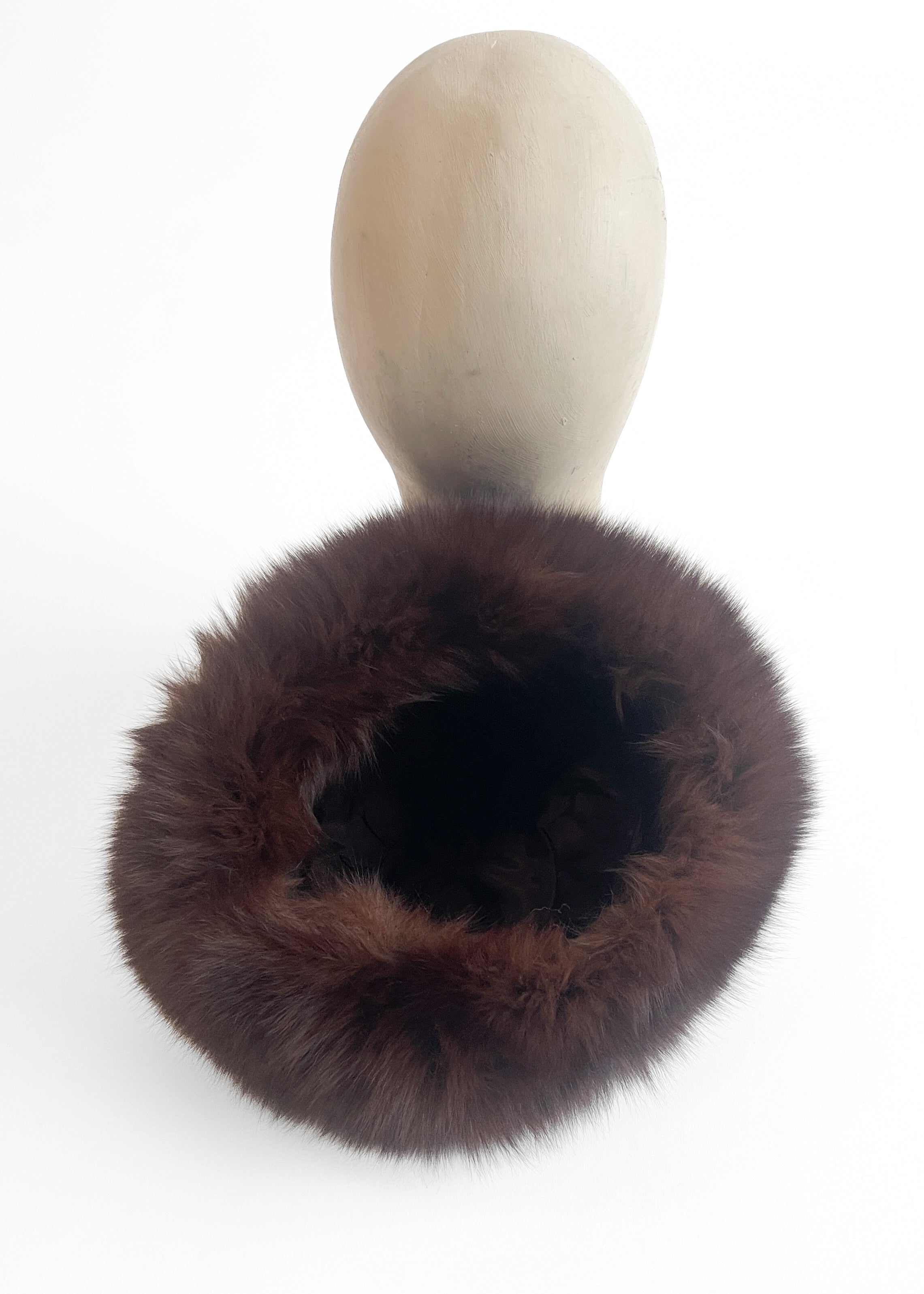 1970s French Fur and Suede Hat