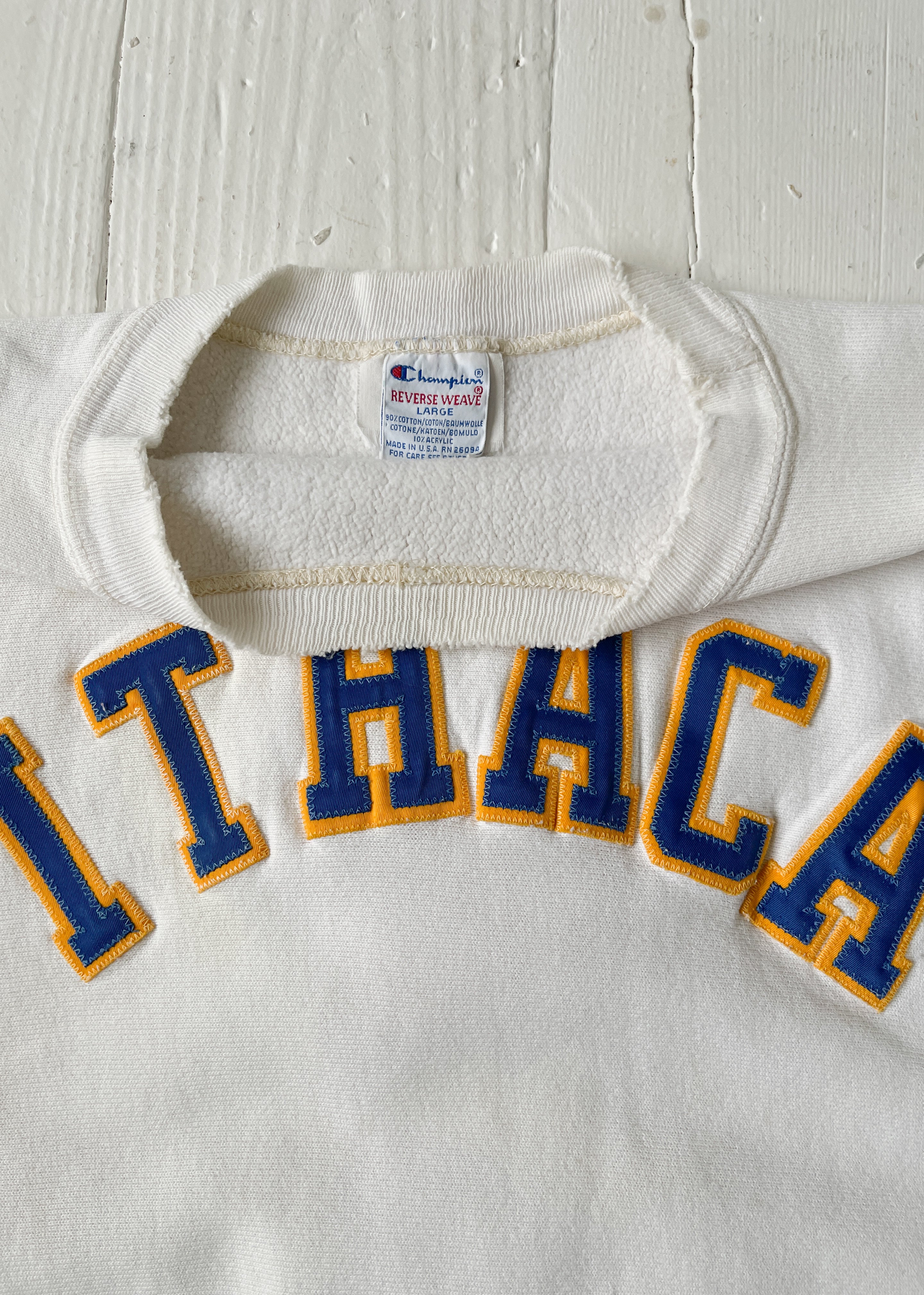 Vintage 1980s Ithaca Champion Reverse Weave Sweatshirt
