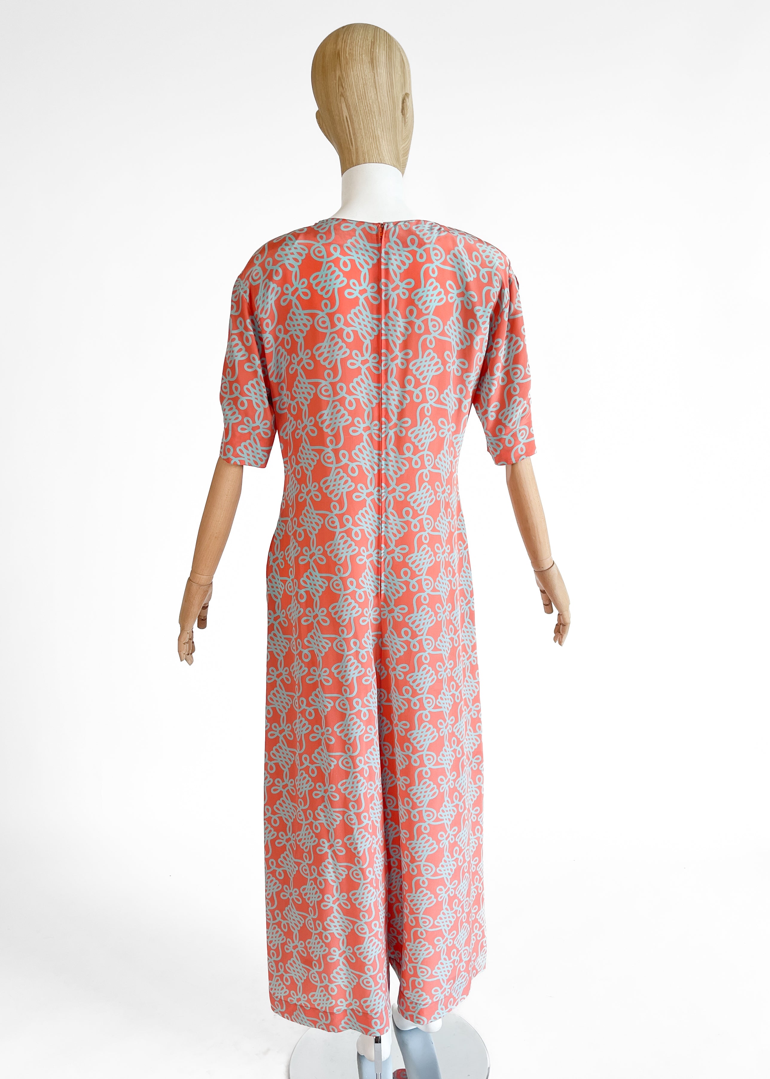 1970s Jean Muir Silk Jumpsuit