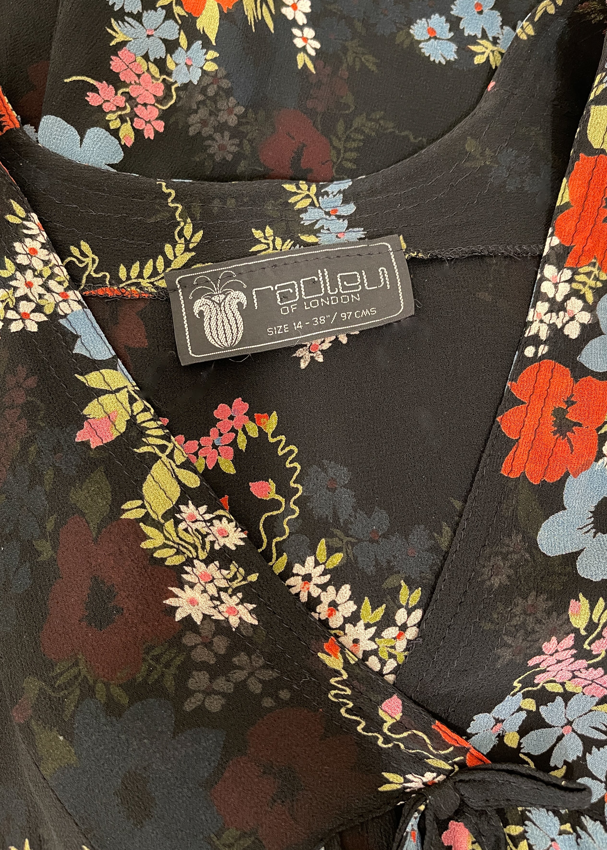 1970s Ossie Clark Dress with Celia Birtwell Print