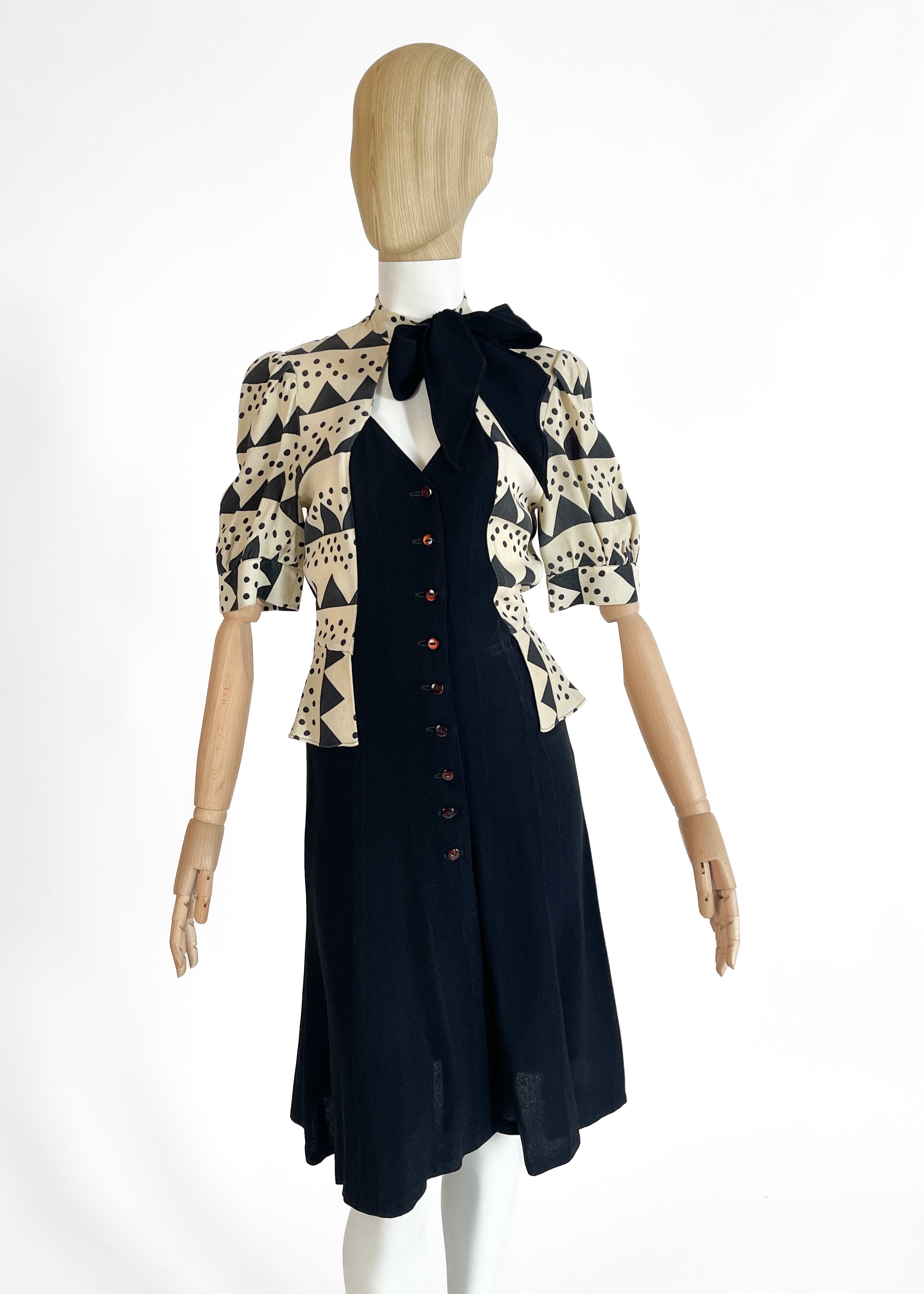 1970s Ossie Clark Crepe Dress