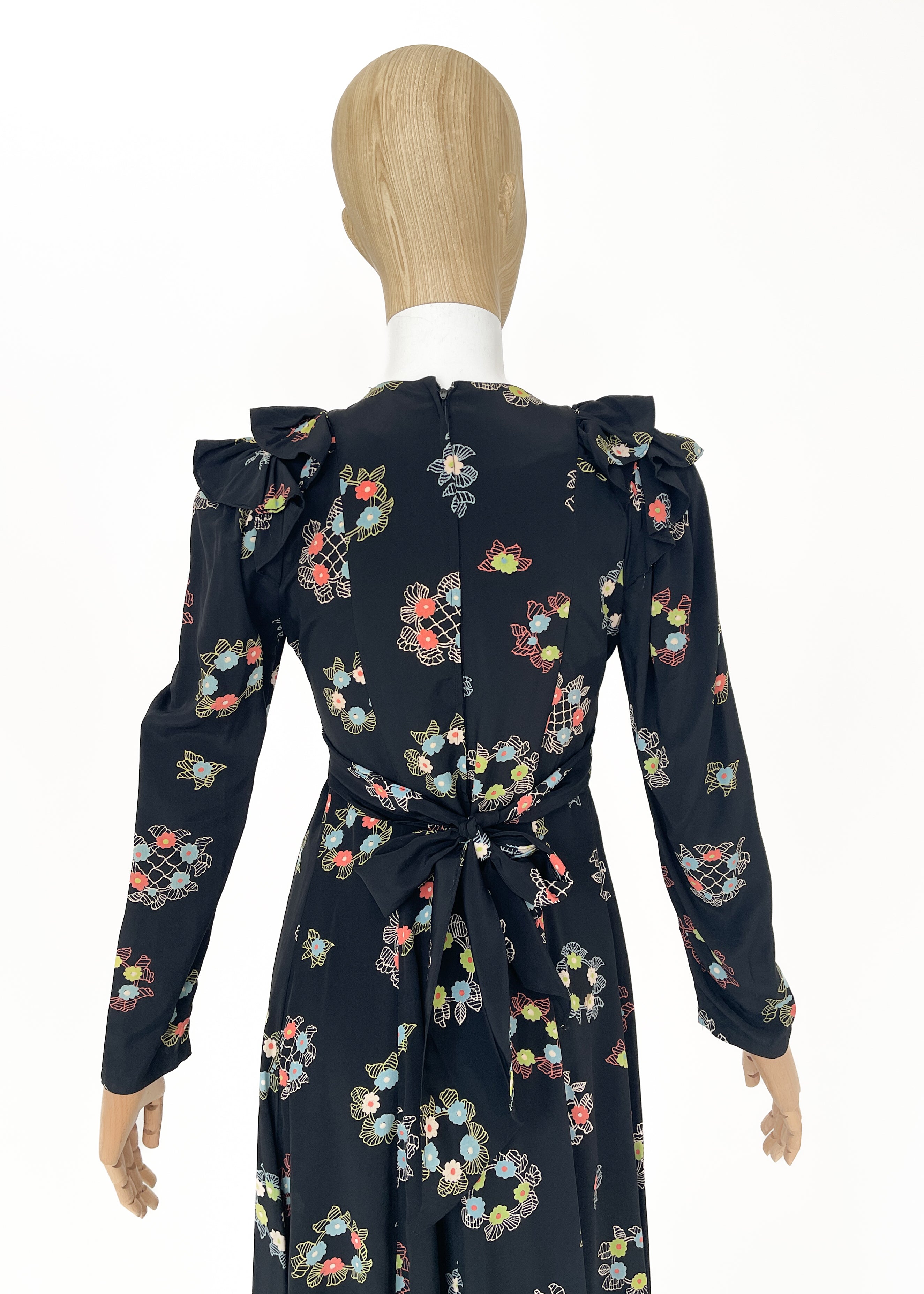 Vintage 1970s Ossie Clark Dress with Celia Birtwell Print