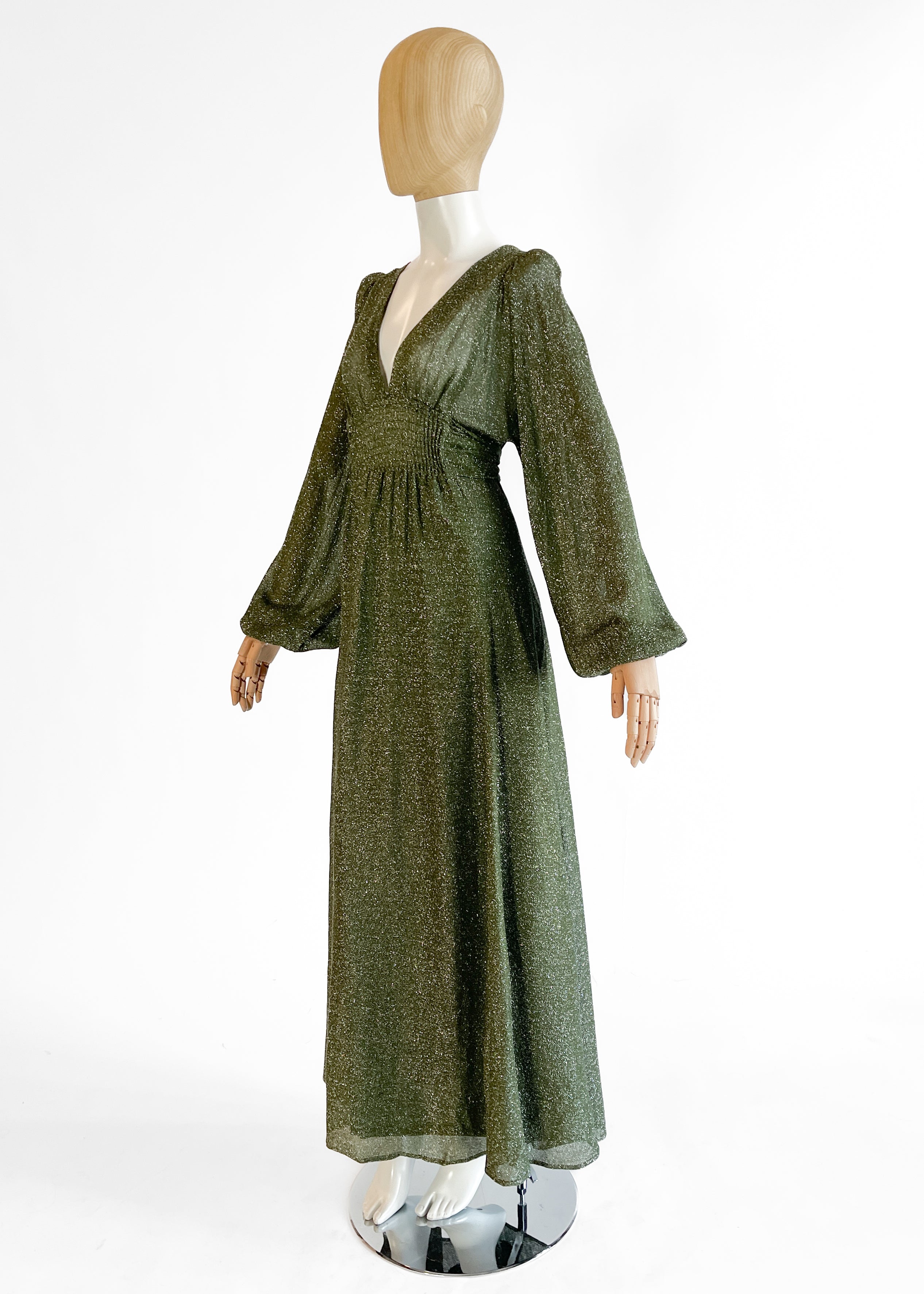 1970s Ossie Clark Tinsel Dress
