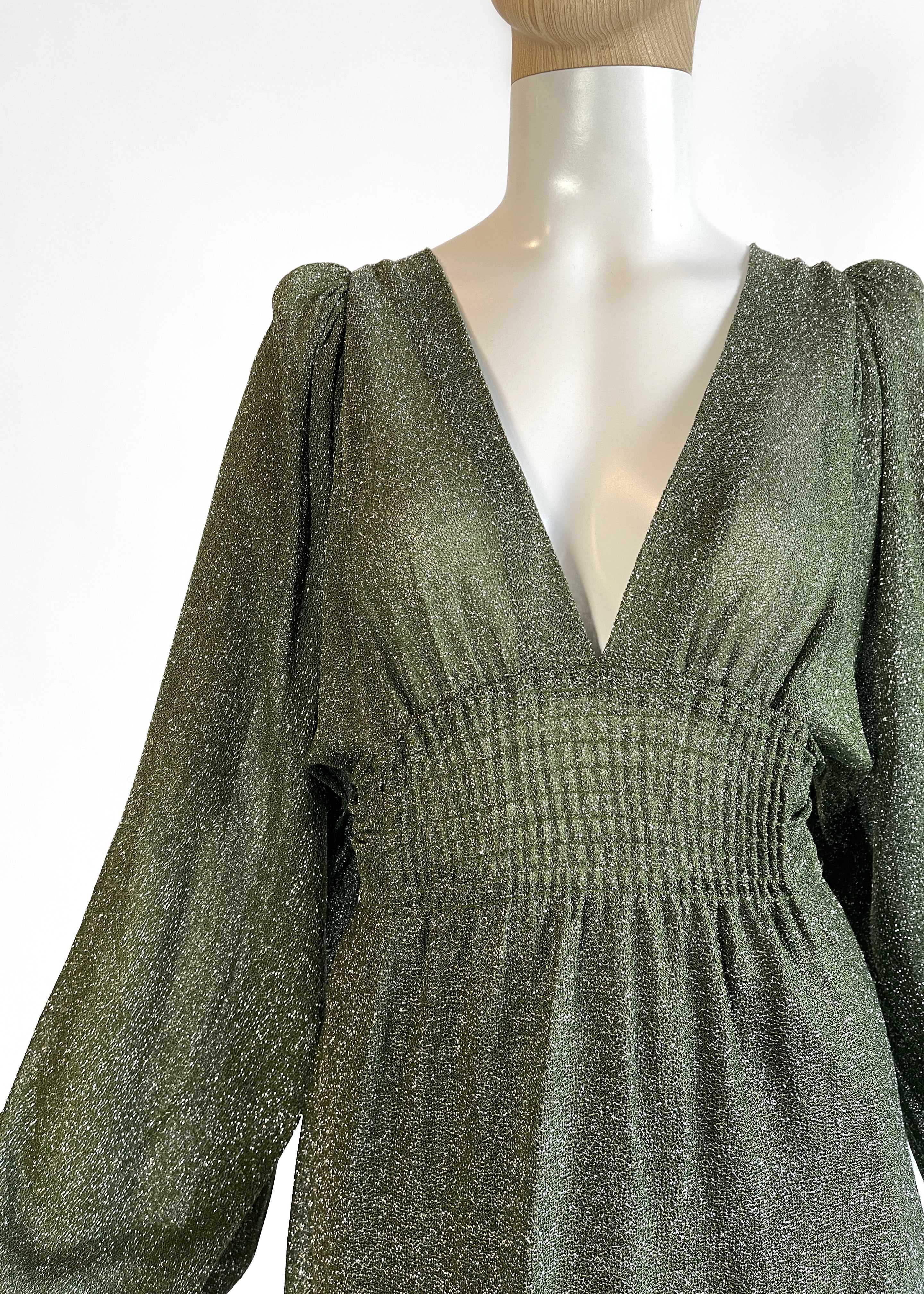 1970s Ossie Clark Tinsel Dress