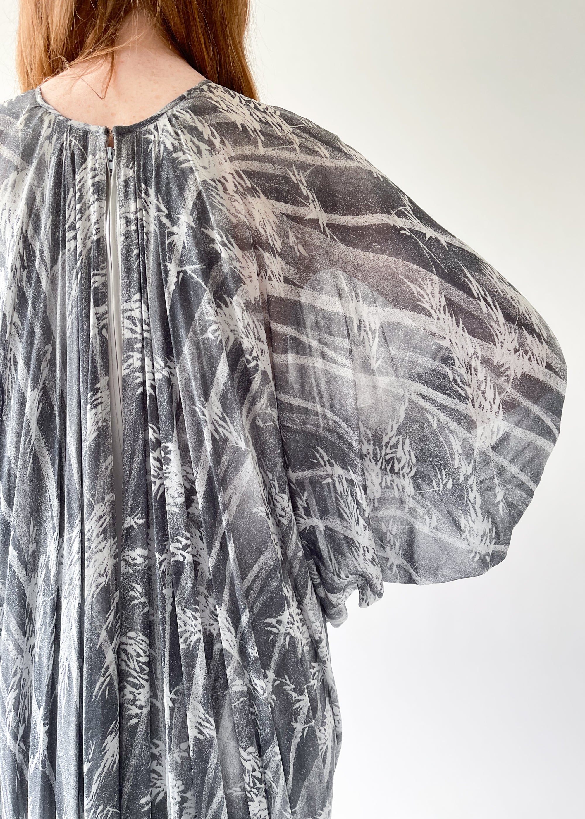 Vintage 1970s Yuki Printed Caftan