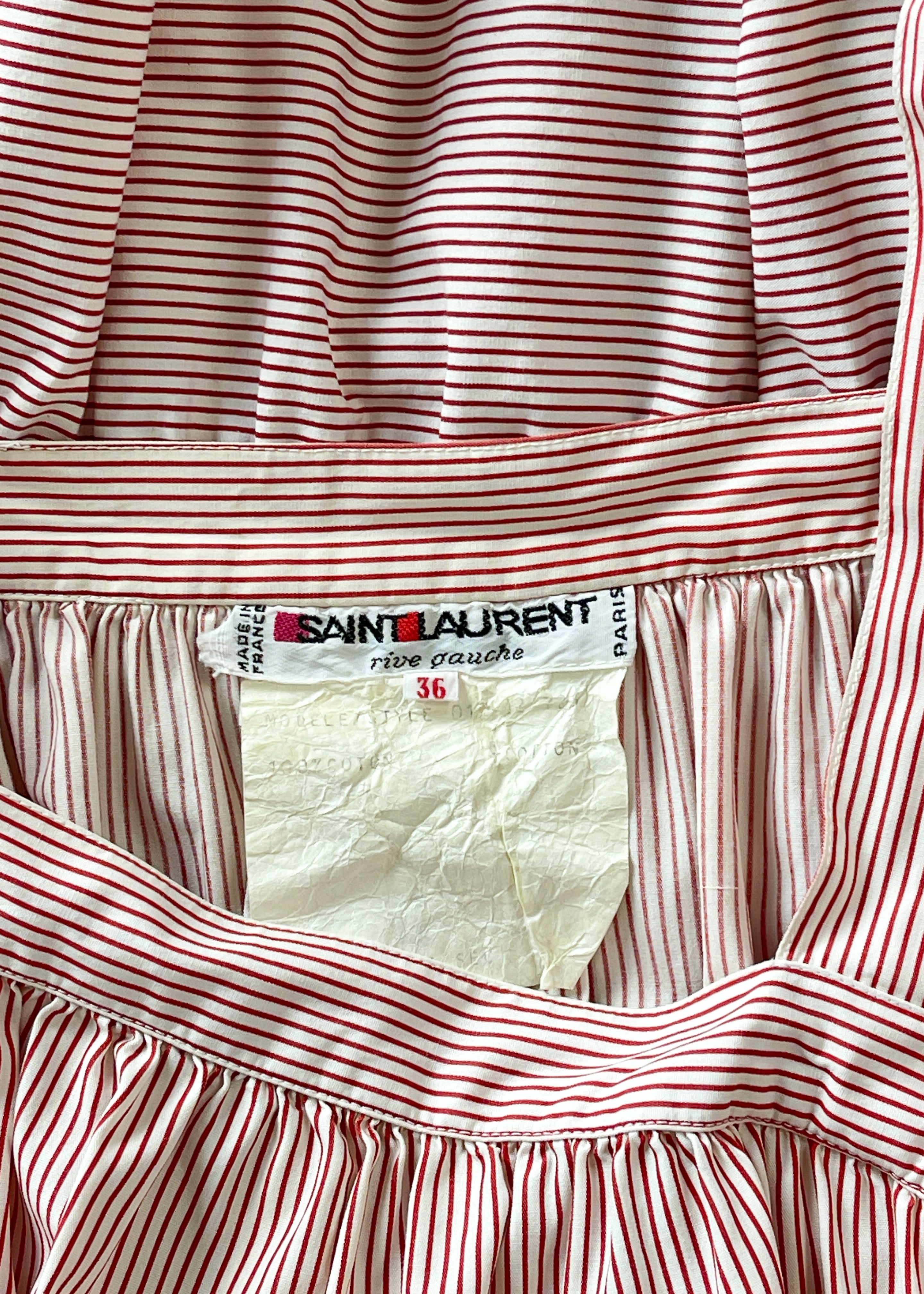 1976 Yves Saint Laurent Cotton Tent Dress Sundress