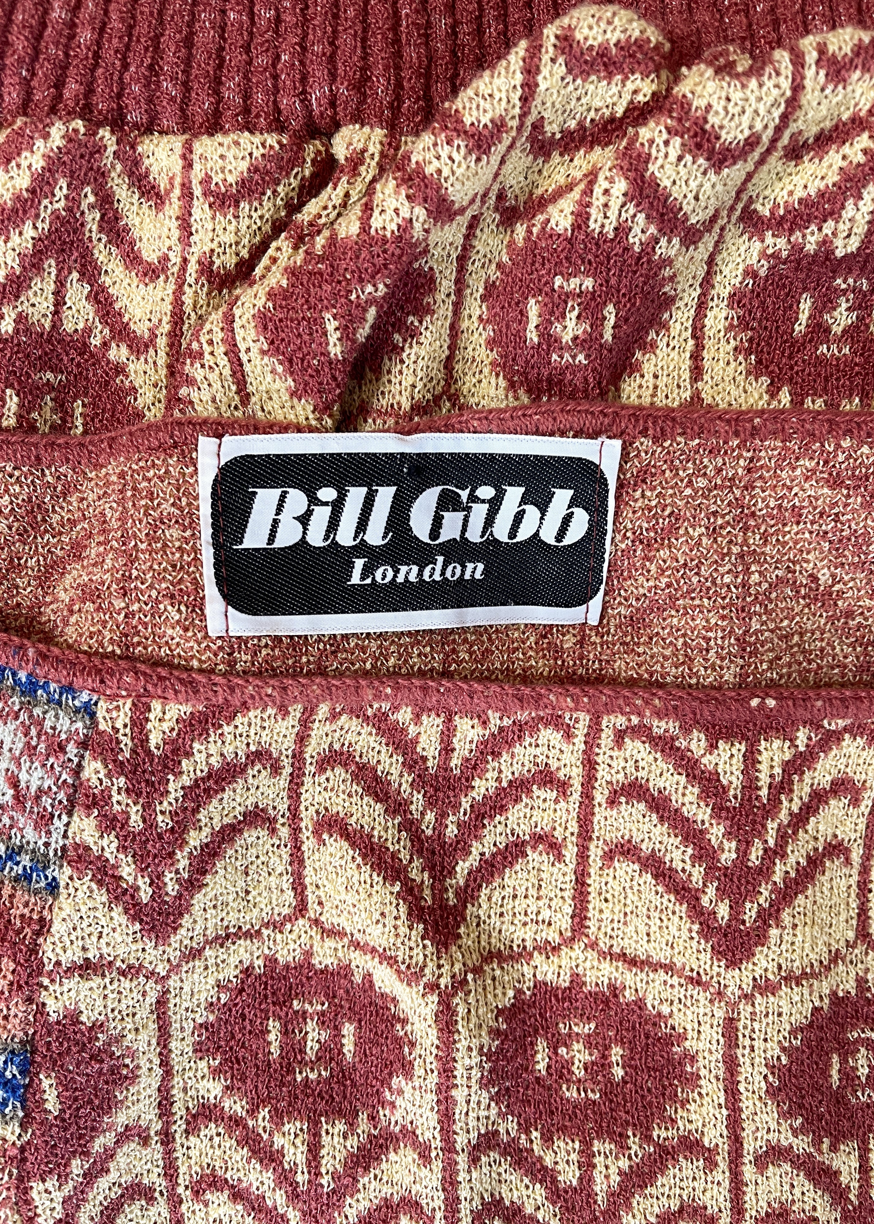 1970s Bill Gibb Sweater and Scarf Set