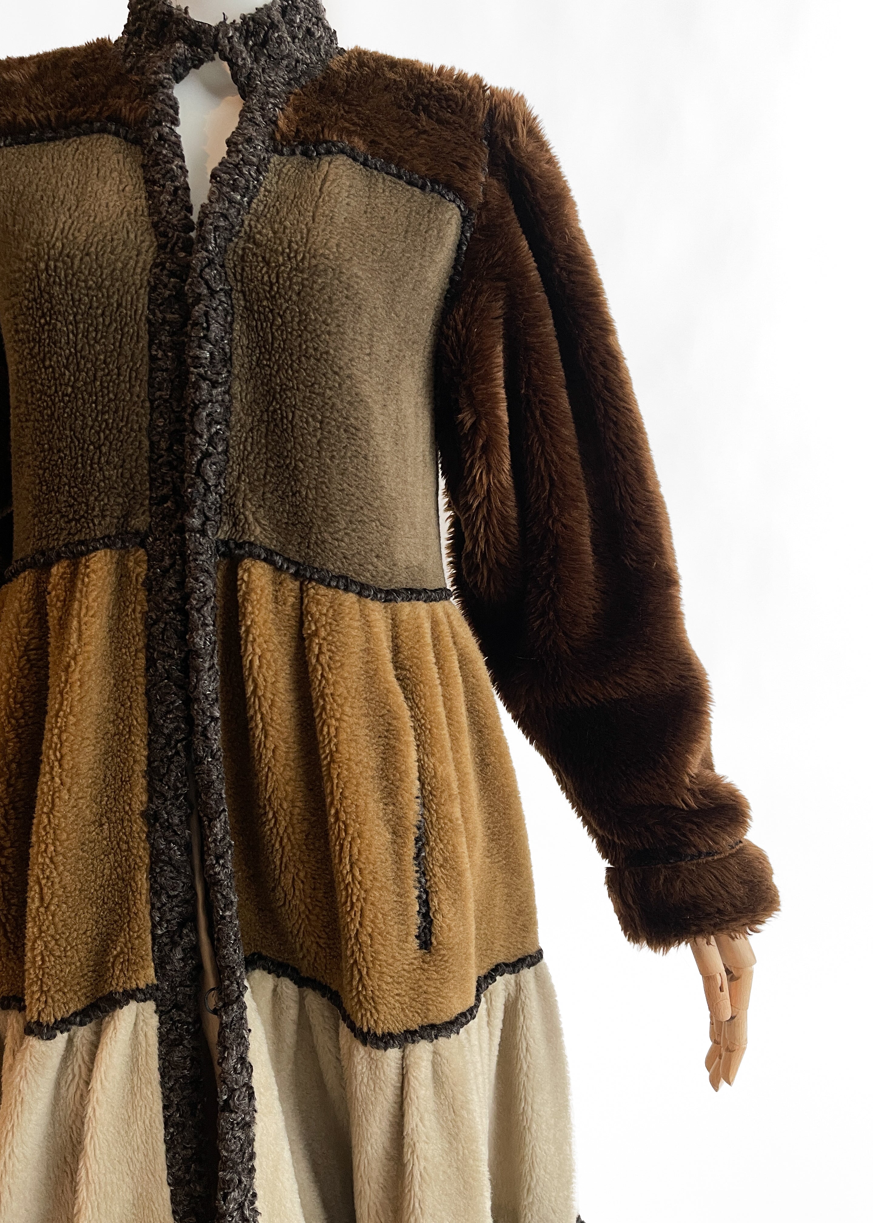 Vintage Chantal Thomass Faux Fur Princess Coat