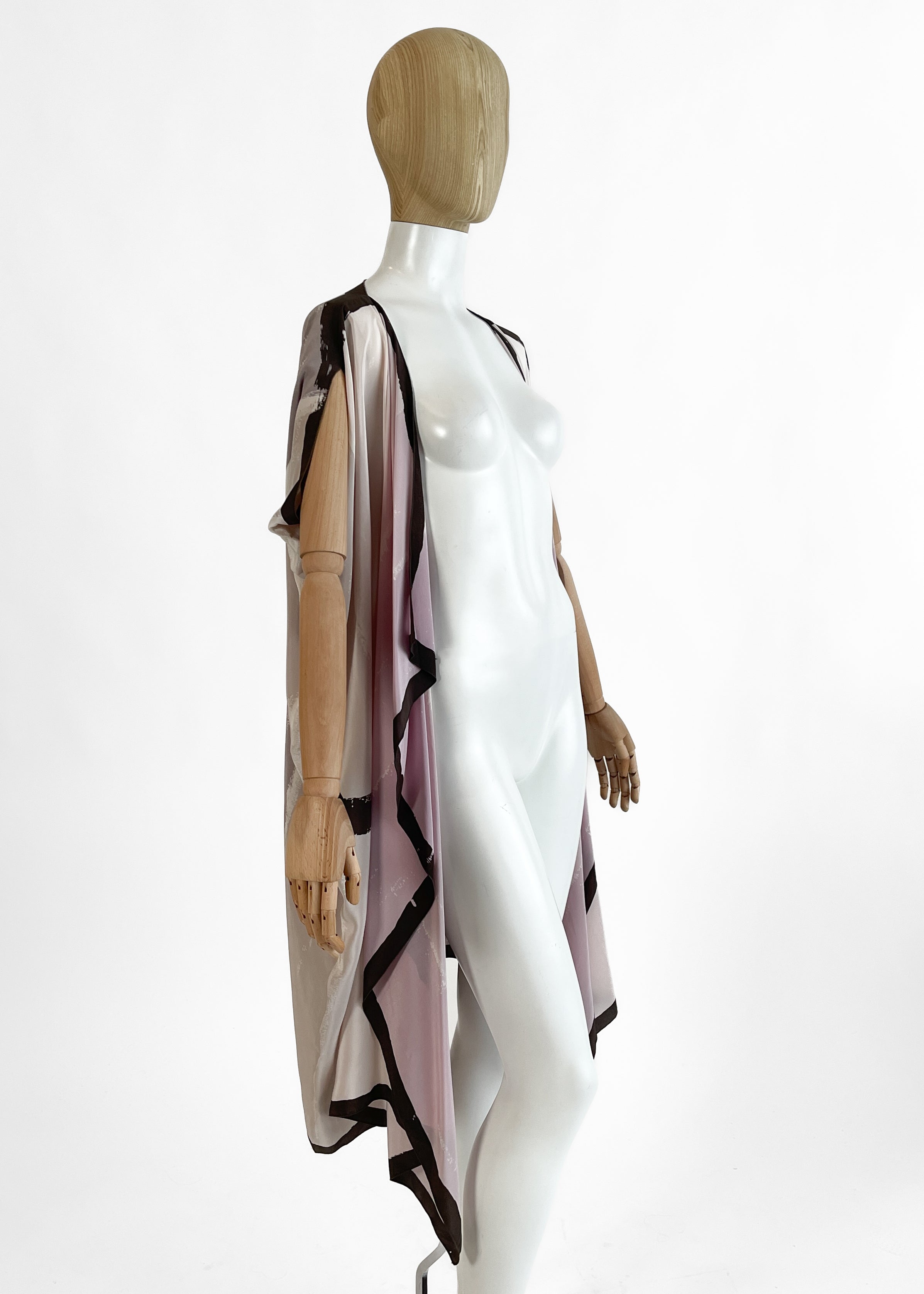 1980s Michaele Vollbracht Silk Duster Vest