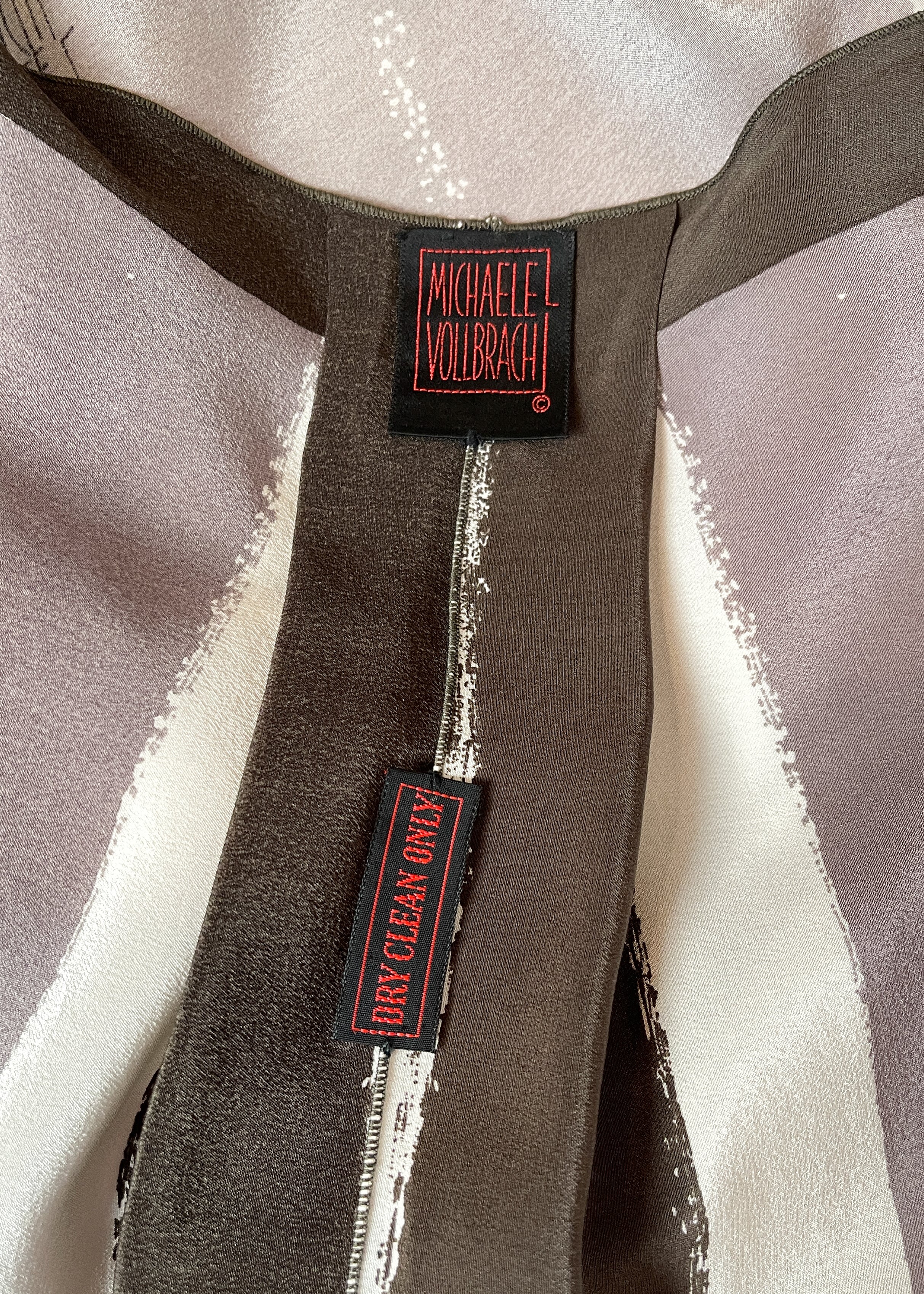 1980s Michaele Vollbracht Silk Duster Vest