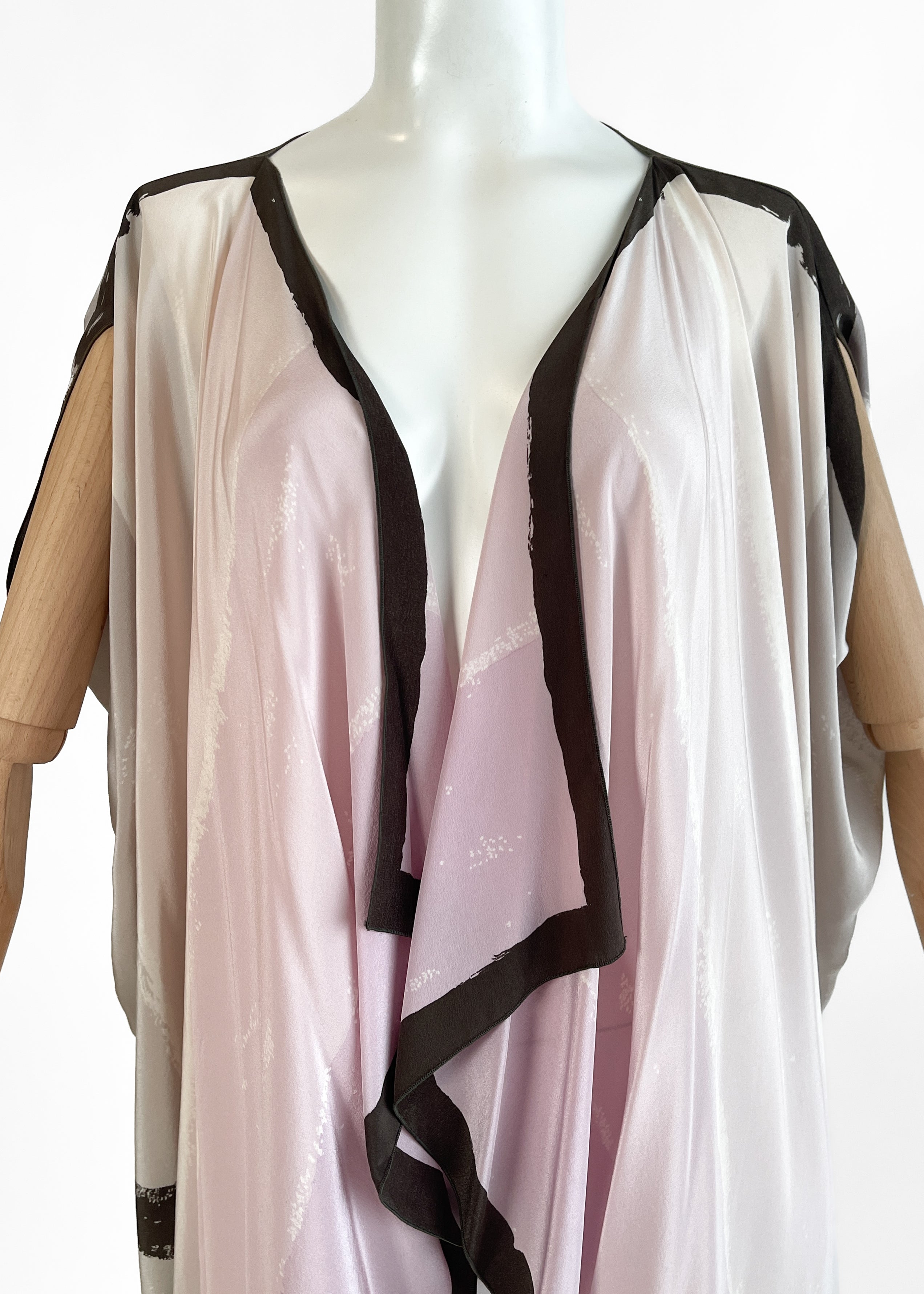 1980s Michaele Vollbracht Silk Duster Vest