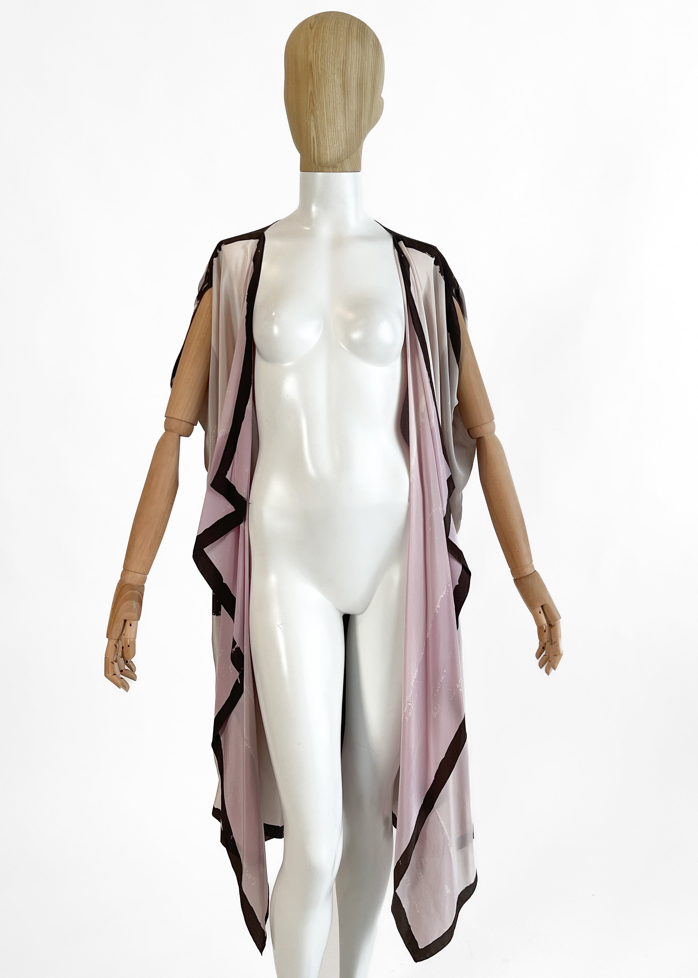 1980s Michaele Vollbracht Silk Duster Vest