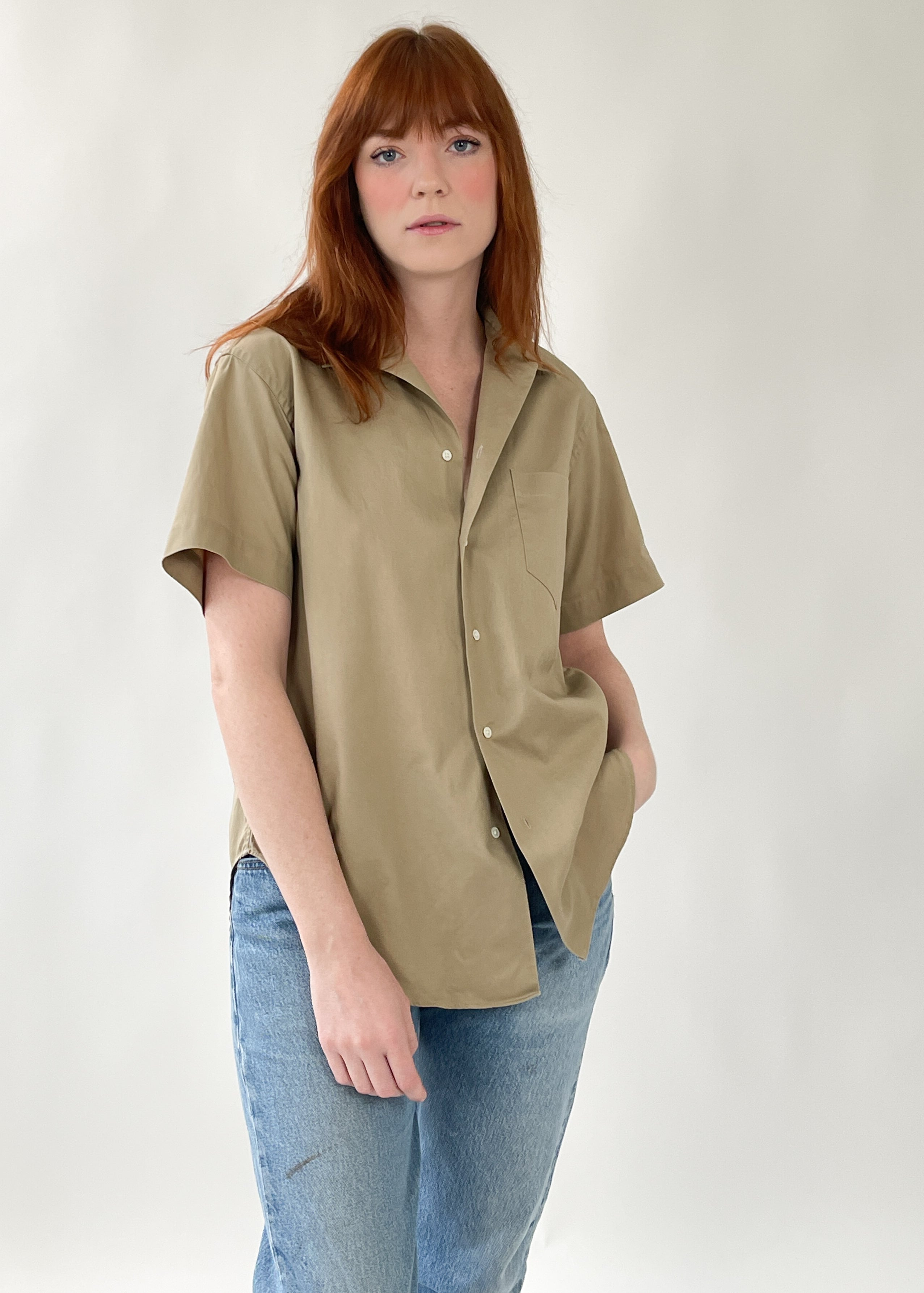 Vintage Ralph Lauren Khaki Button Down