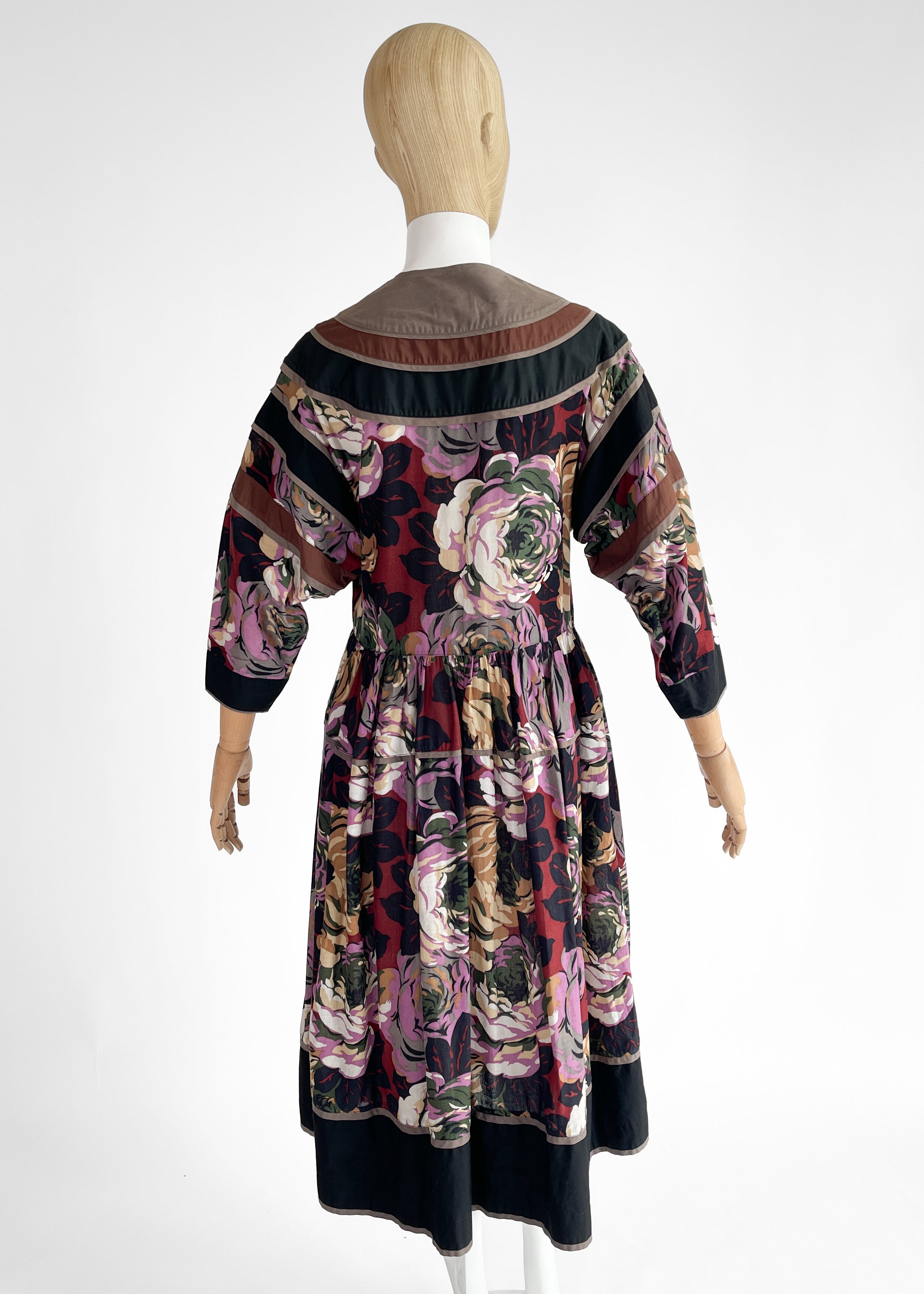 Vintage Kenzo Floral Dress 1980s