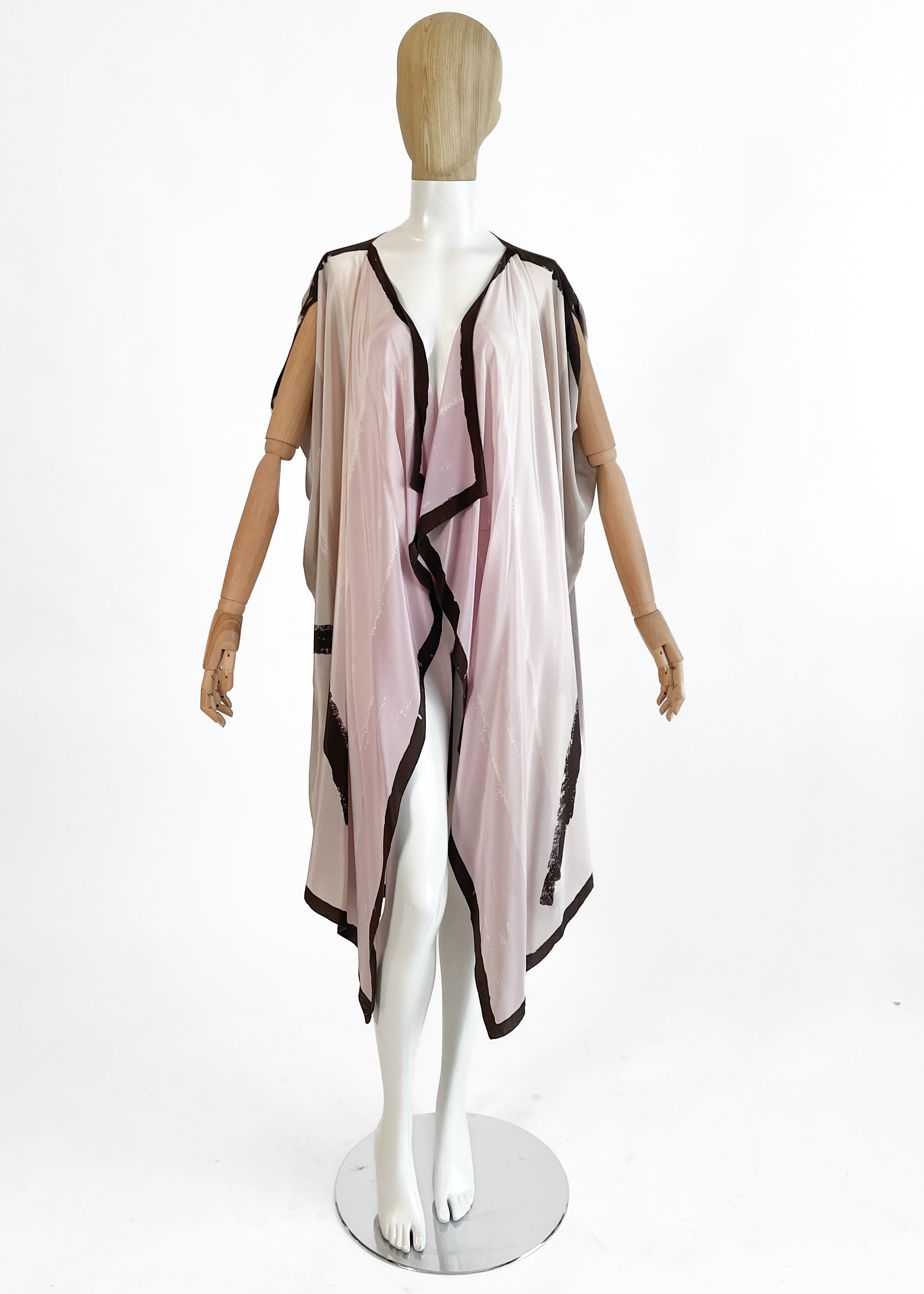 1980s Michaele Vollbracht Silk Duster Vest