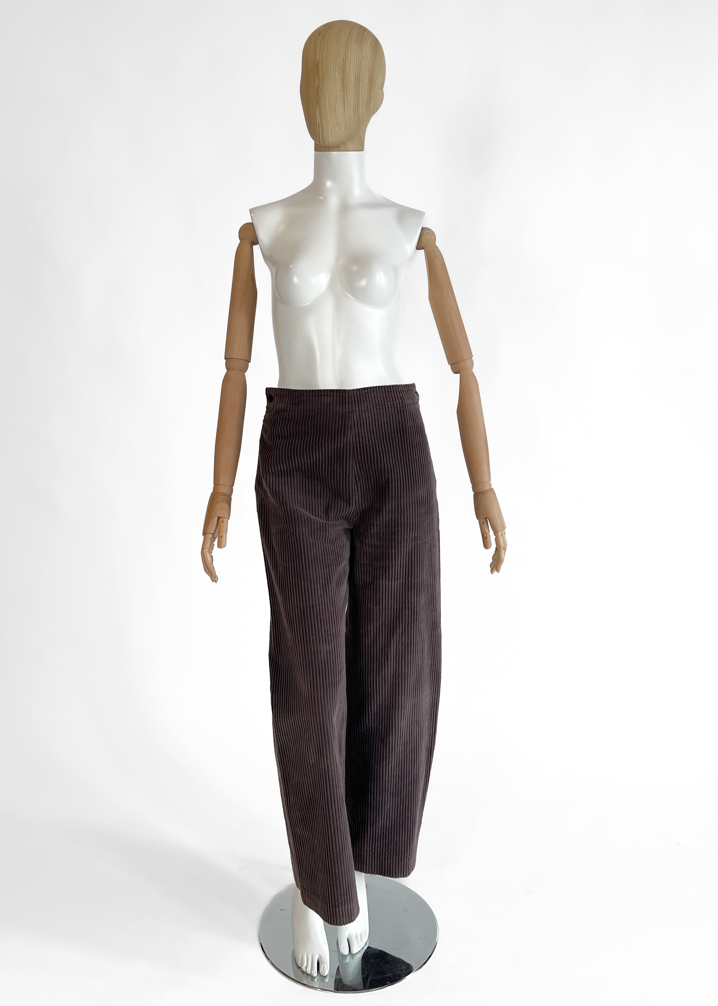 Vintage Alaia Wide Leg Corduroy Pants