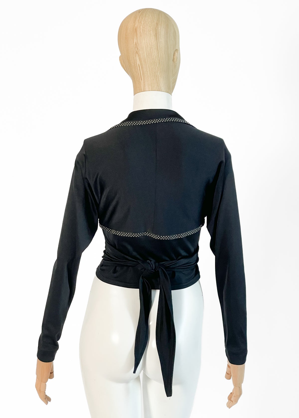 1990s Chantal Thomass Black Wrap Top