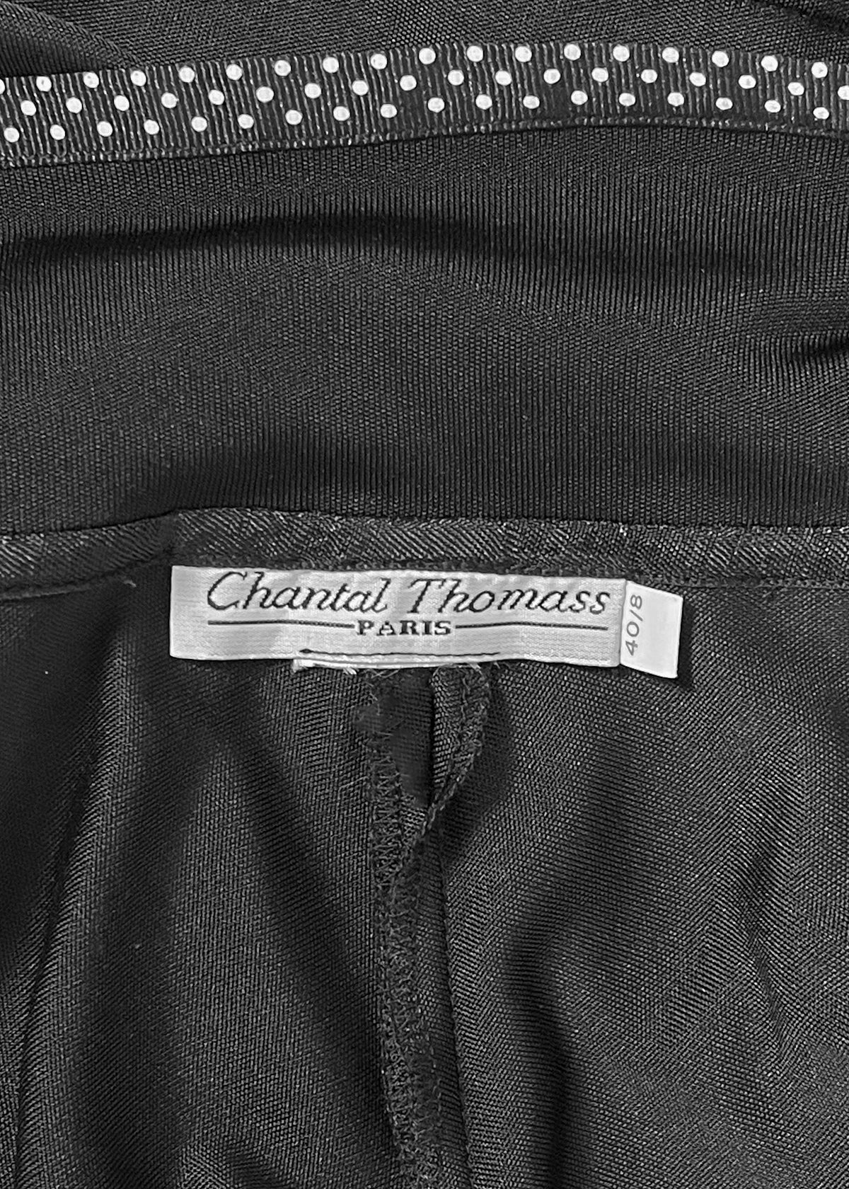 1990s Chantal Thomass Black Wrap Top