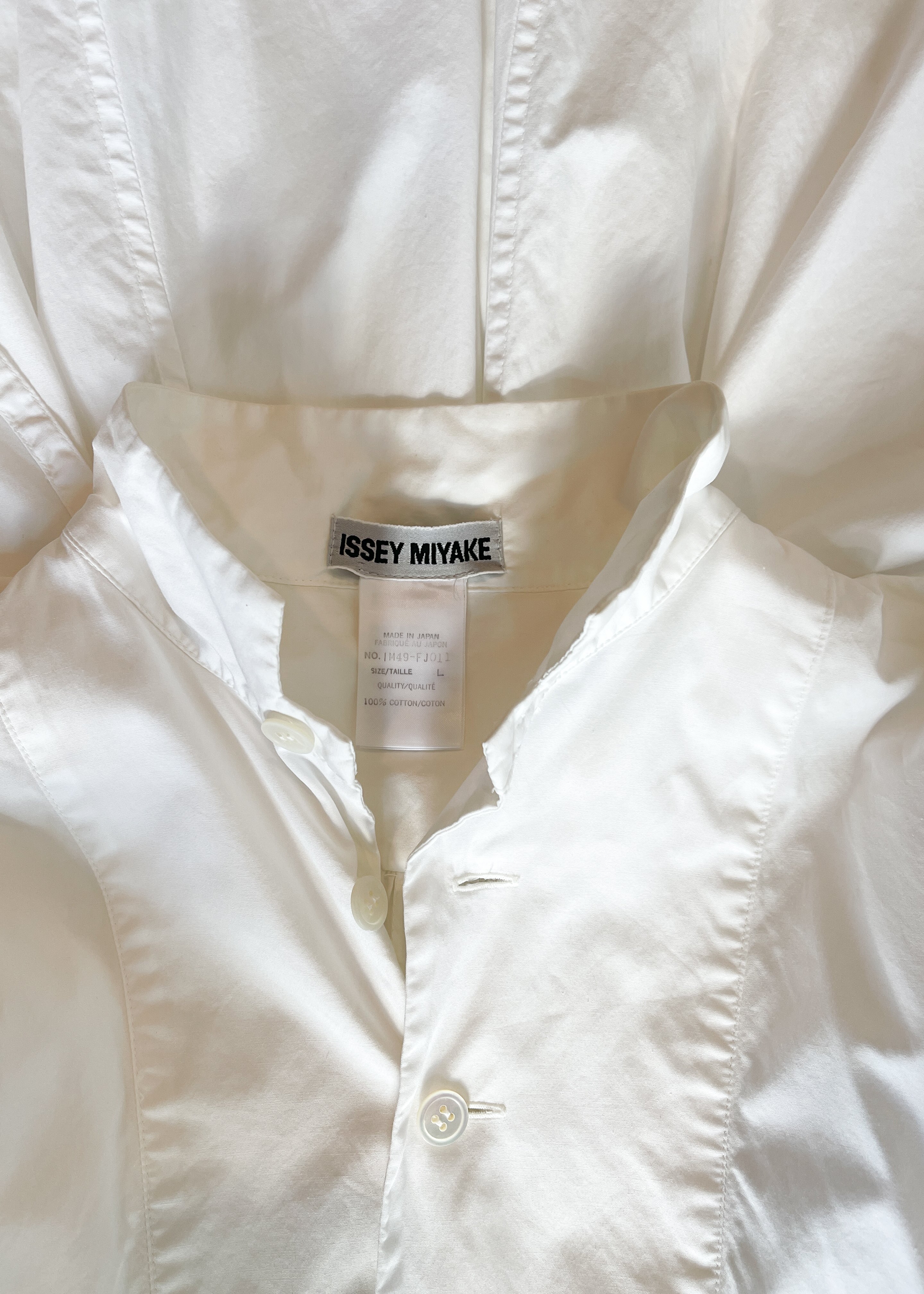 1990s Issey Miyake Shirtdress or Romper with Back Ties