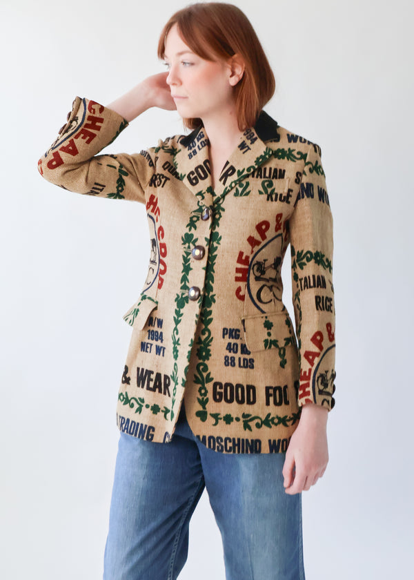 1994Moschinojutefeedsackjacket