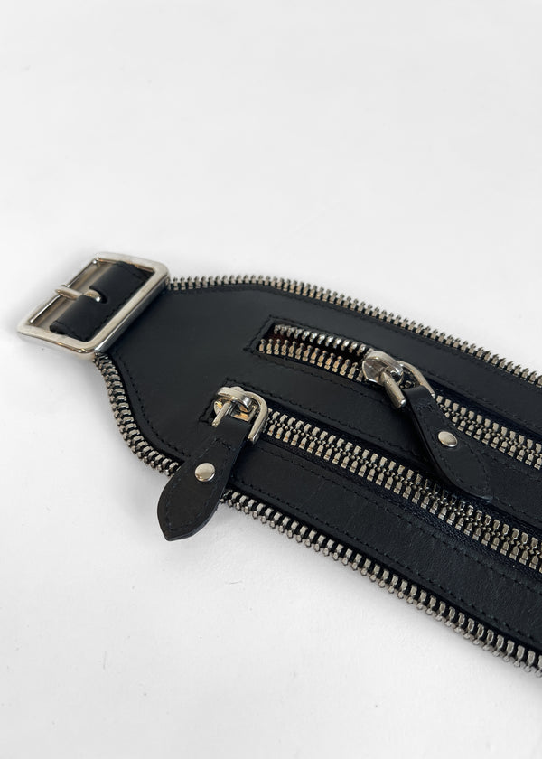 Alaia Double Zipper Wide Belt - Raleigh Vintage Alaia Double Zipper Wide Belt - Raleigh Vintage