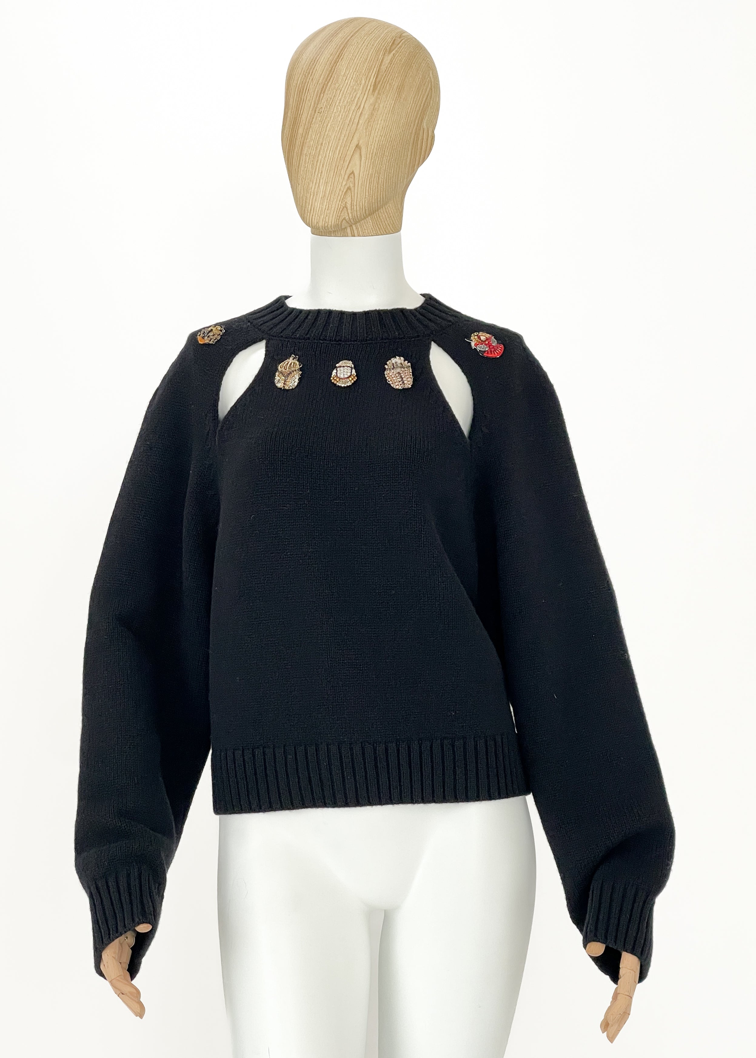 Alexander McQueen Bug Embellished Sweater