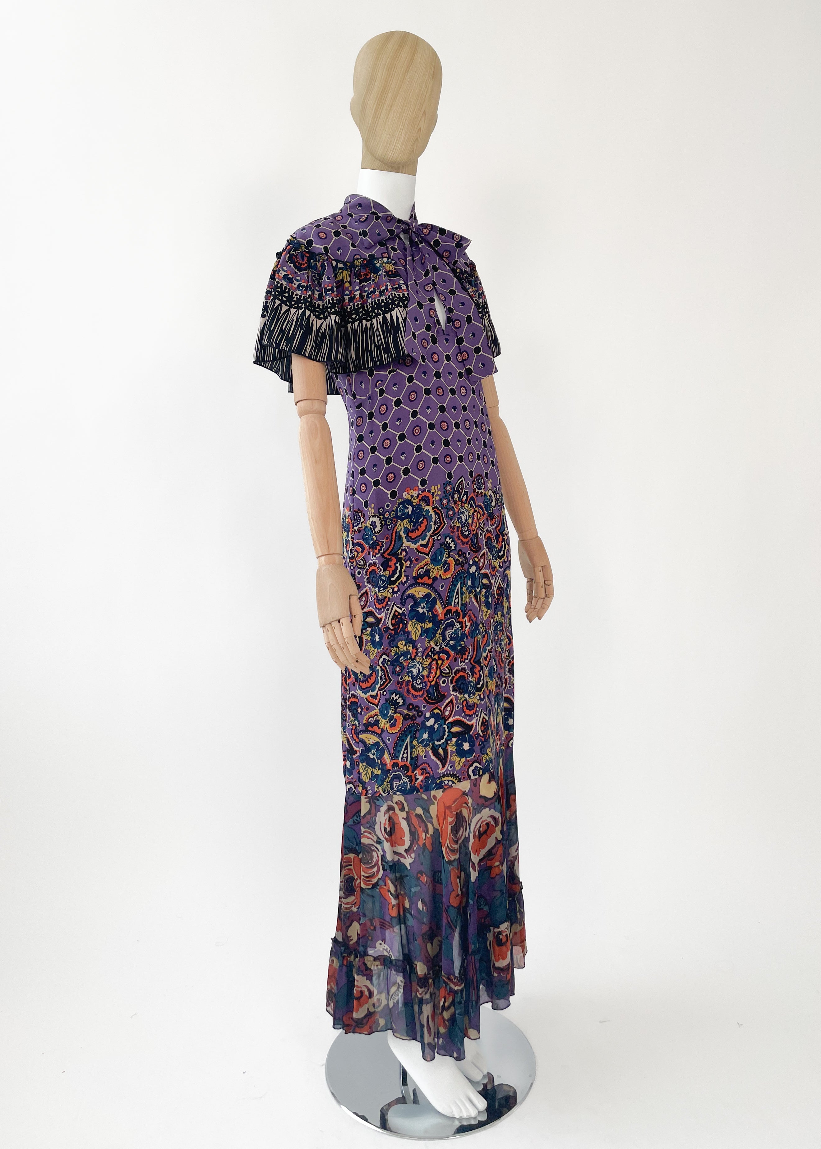 Anna Sui Silk Print Dress