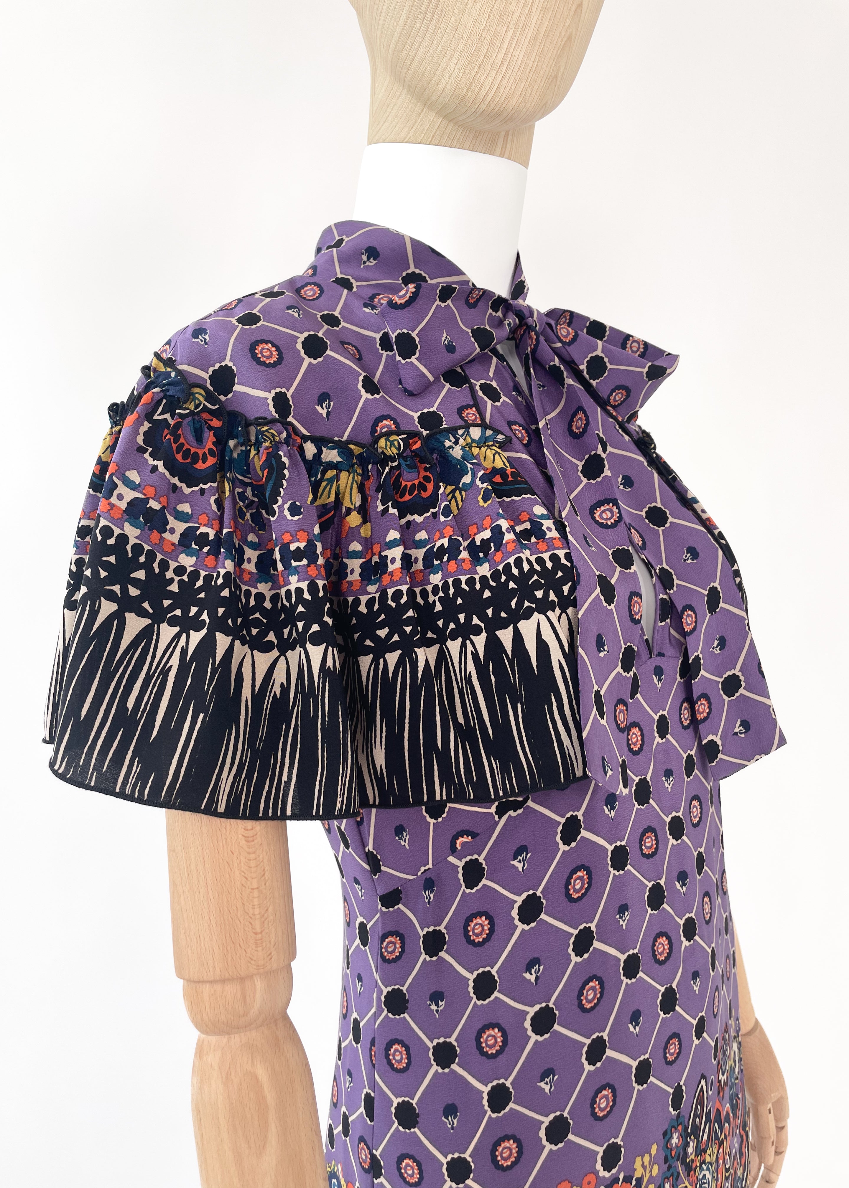 Anna Sui Silk Print Dress