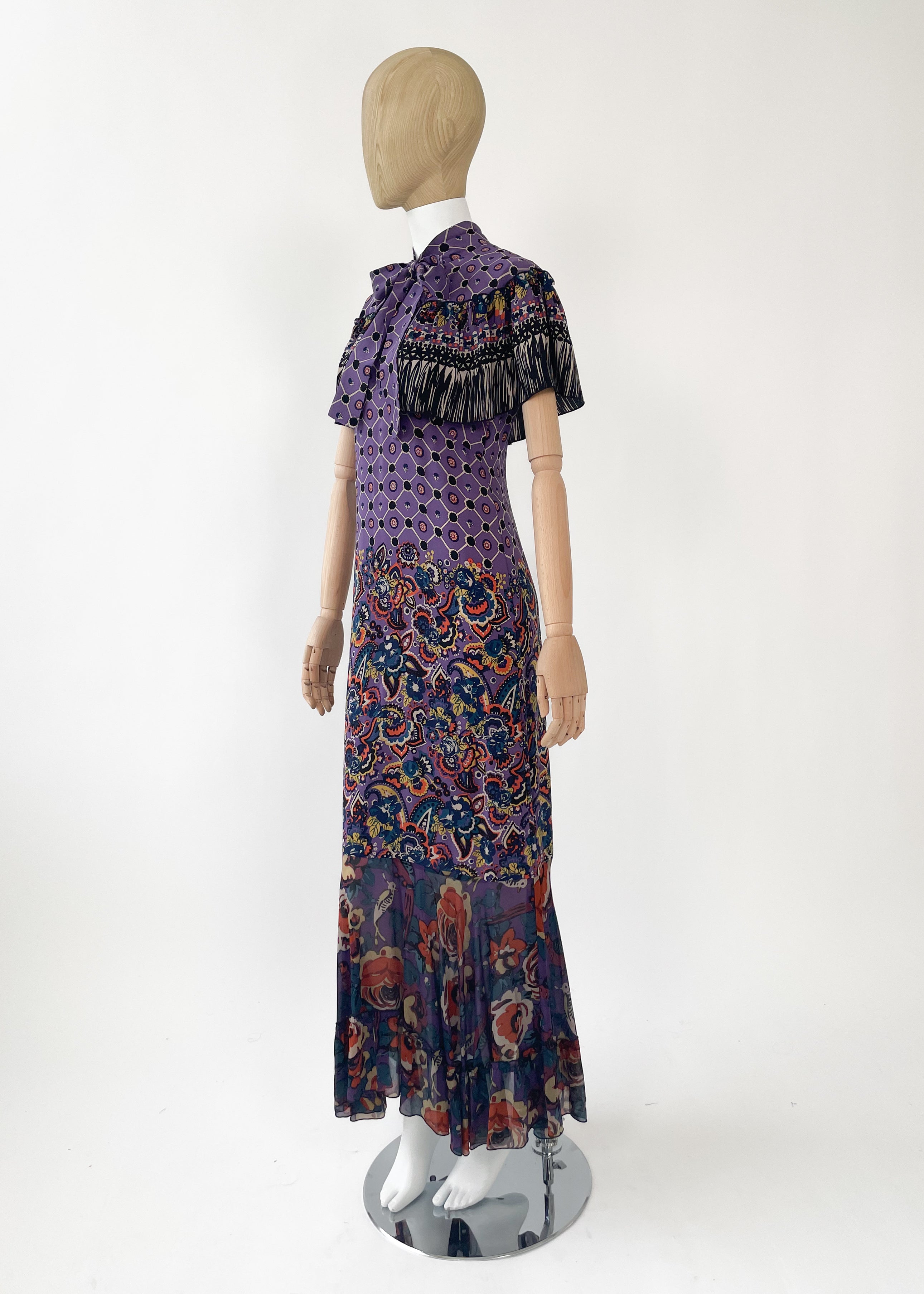 Anna Sui Silk Print Dress