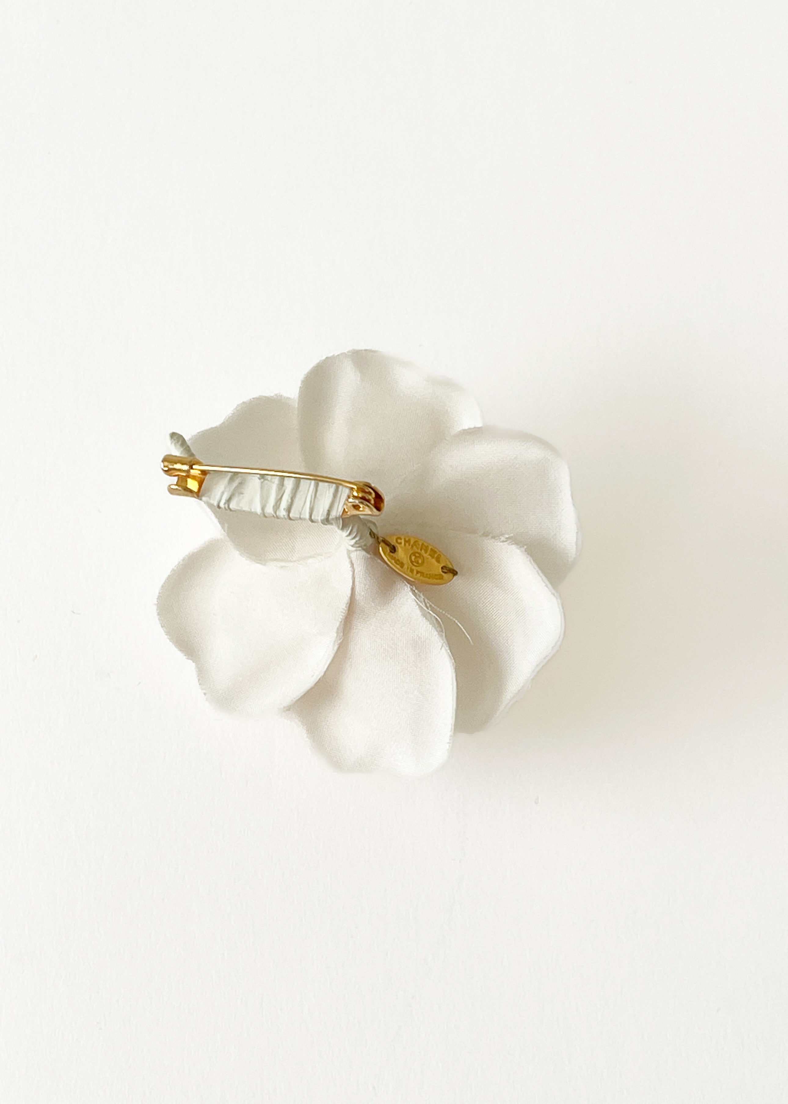 Vintage 1990s Chanel Camellia Flower Brooch