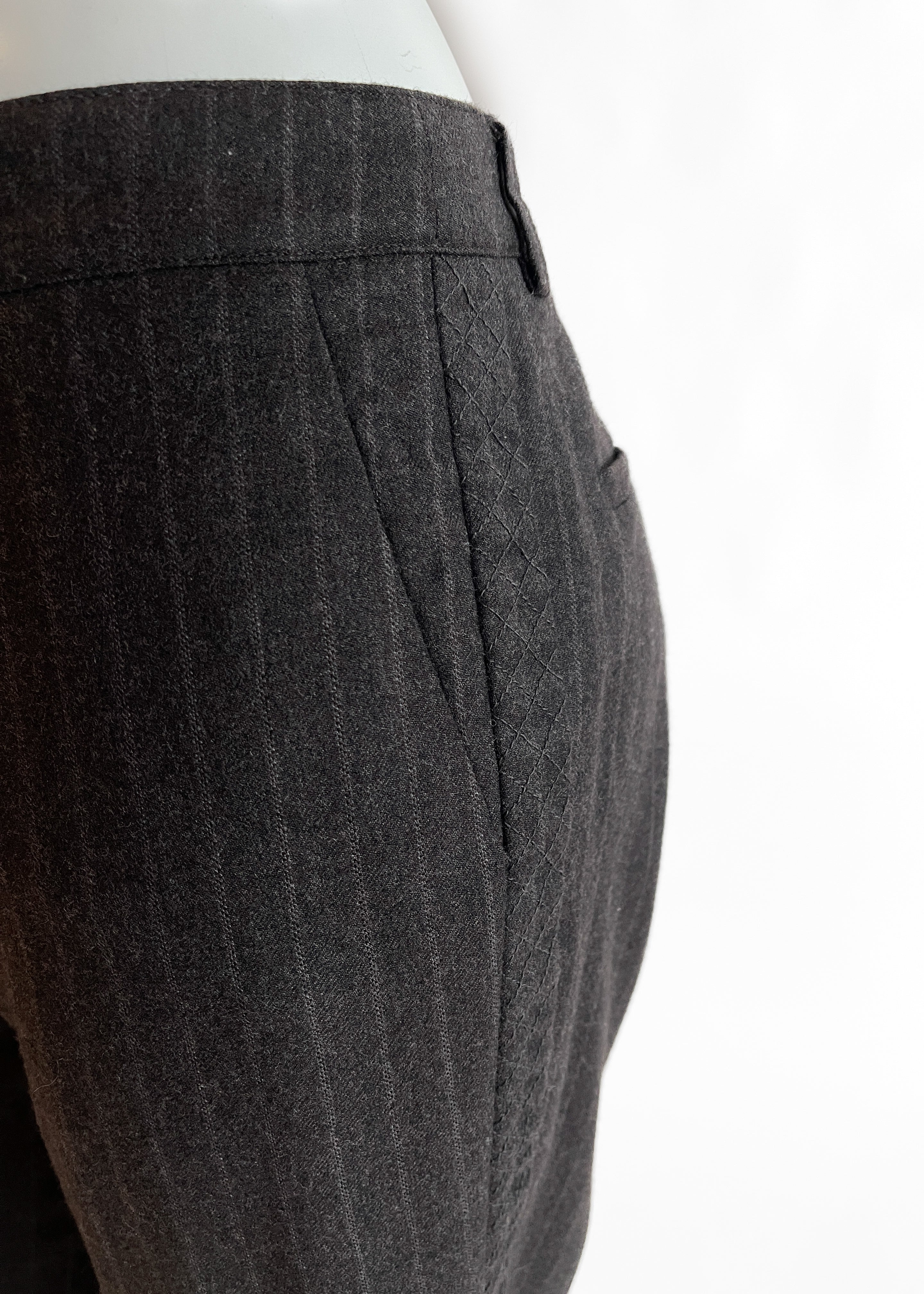 Chanel Wool Pinstripe Pants Fall 2004