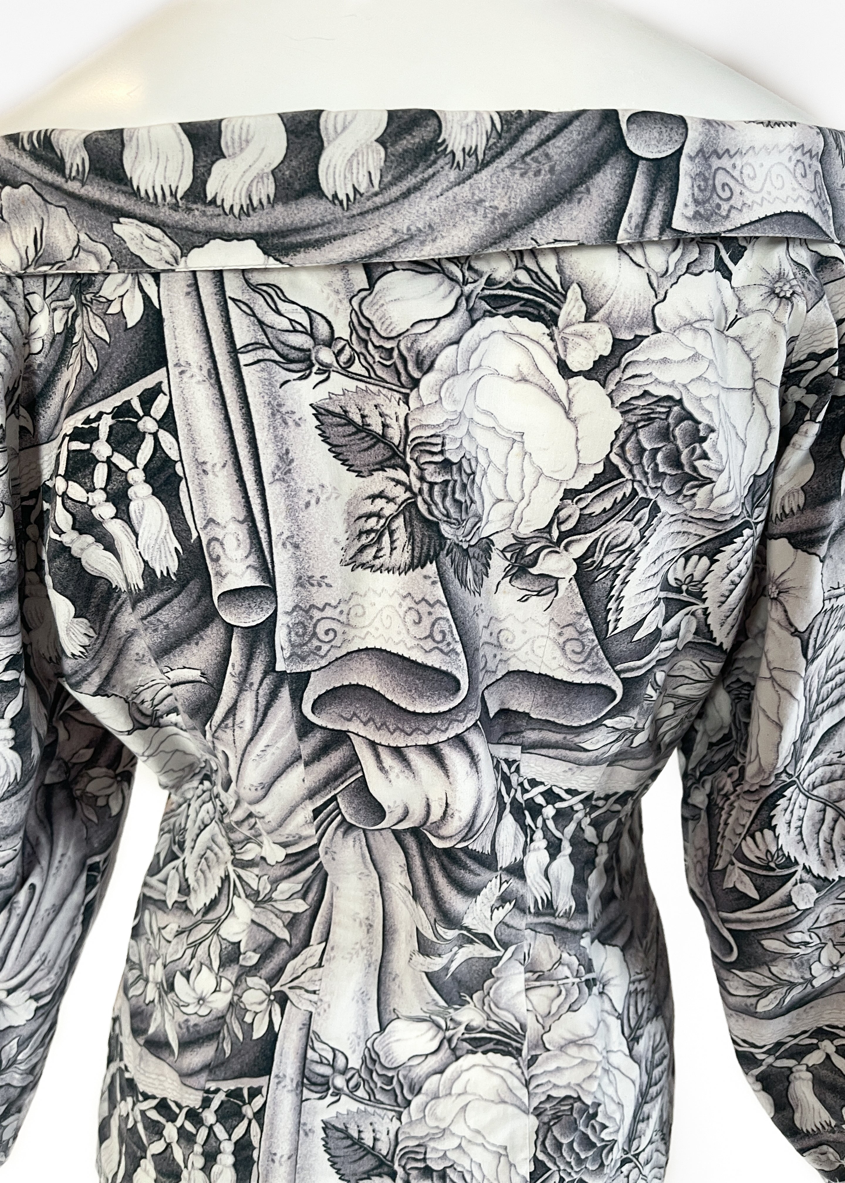 Chantal Thomass Engraving Print Shirt Spring 1989