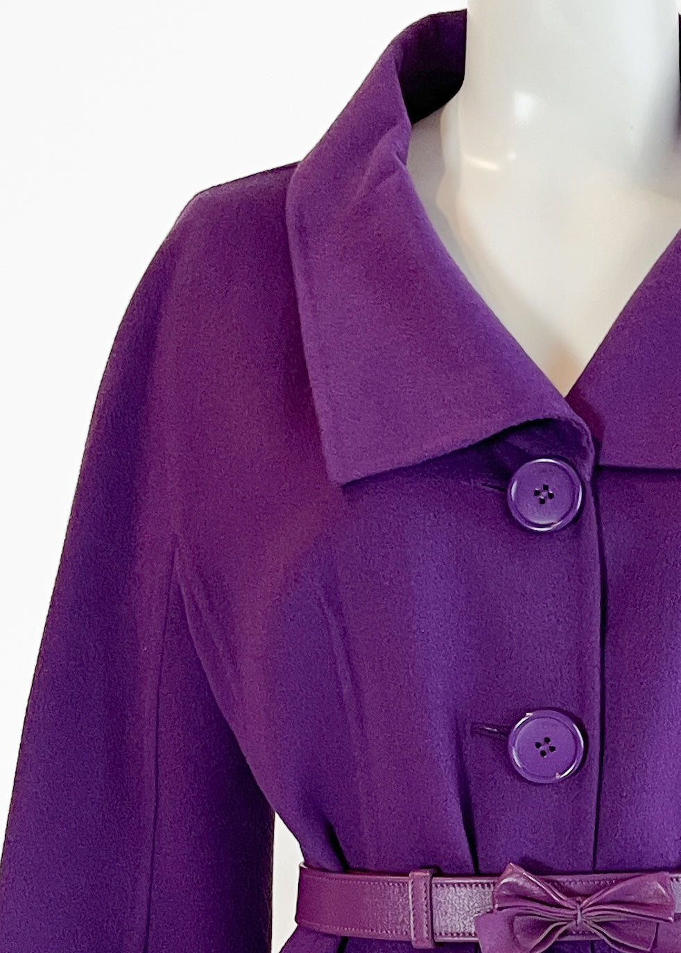 Christian Dior Violet Cashmere Coat