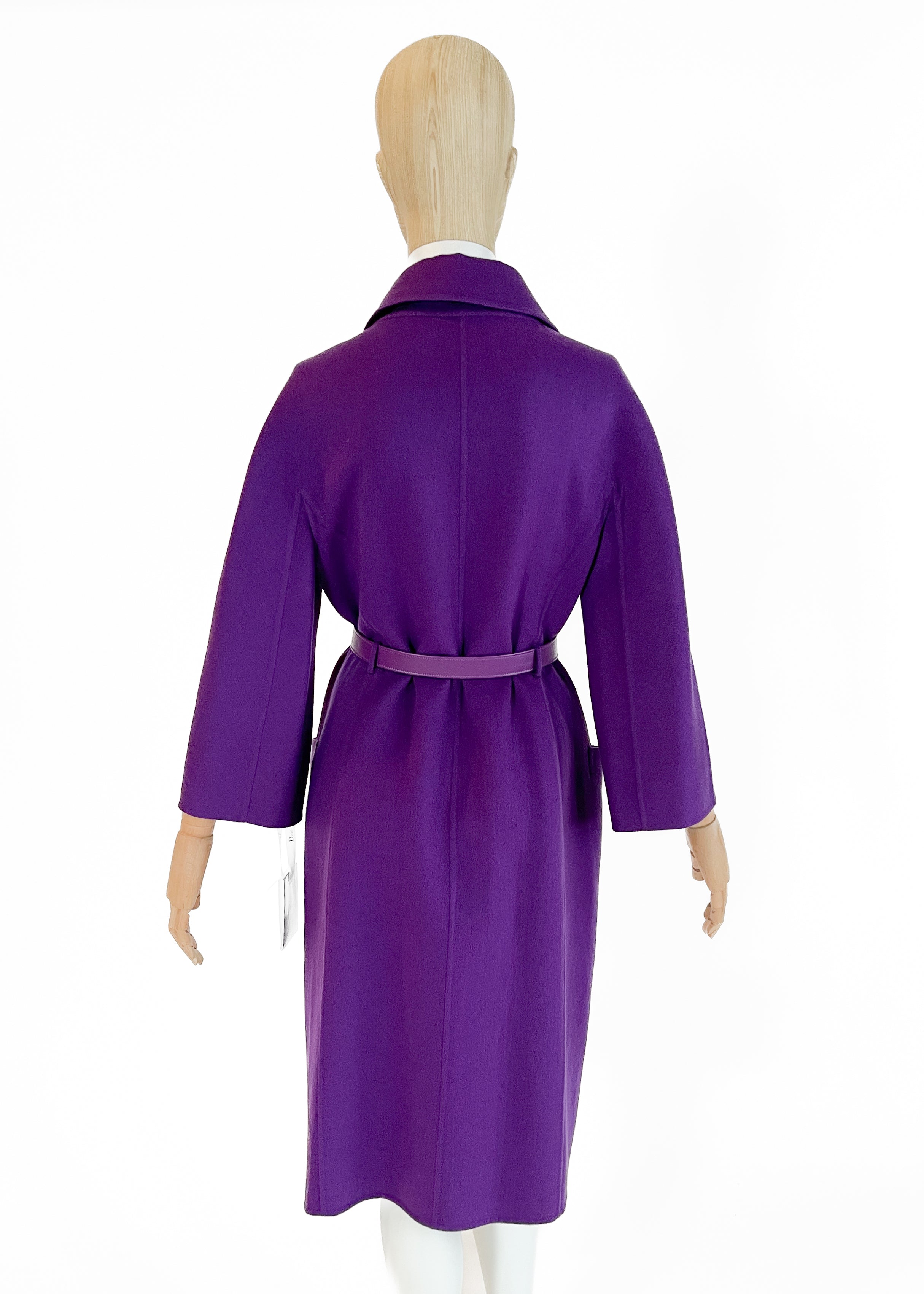 Christian Dior Violet Cashmere Coat