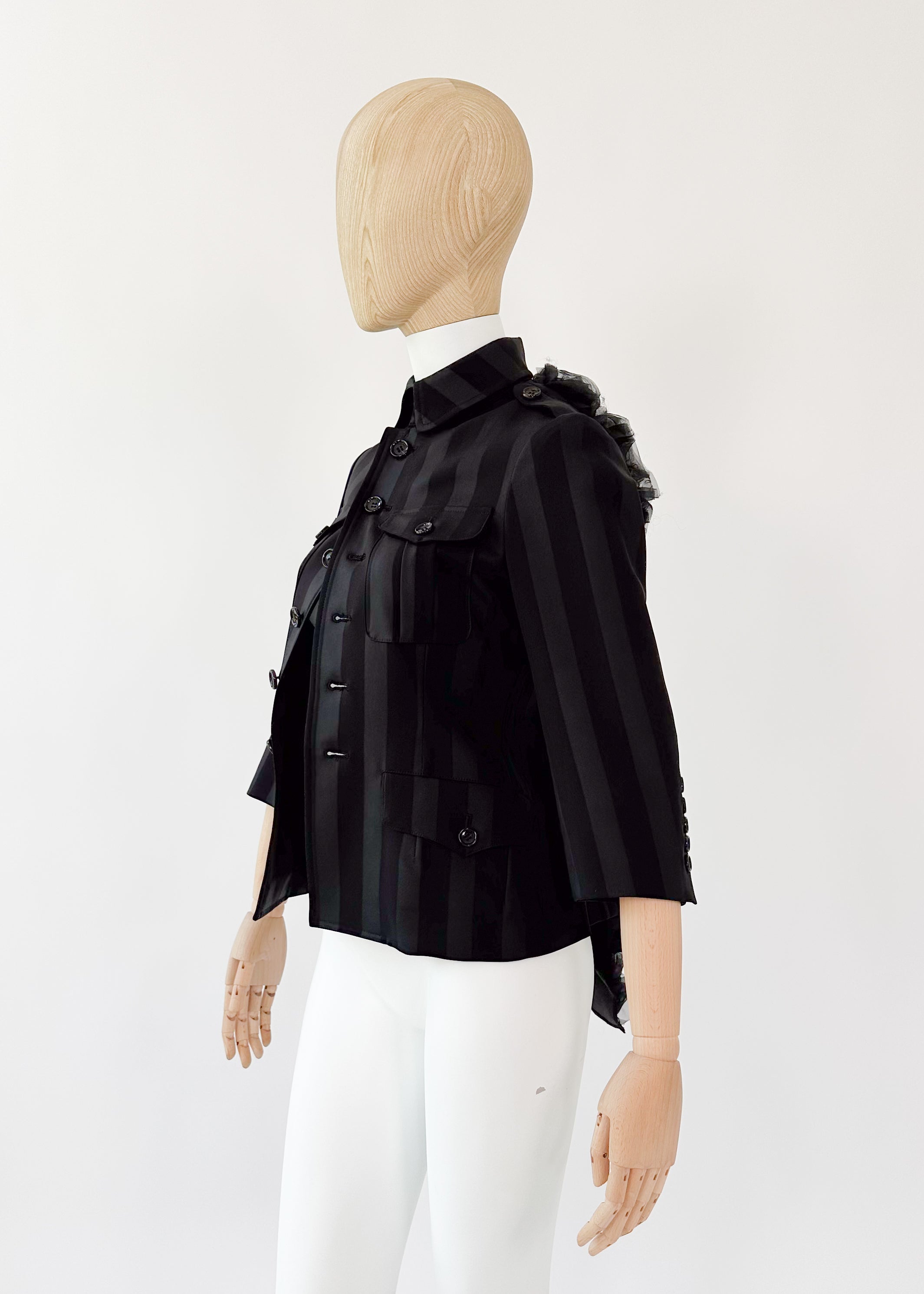 Comme des Garçons Jacket with Tulle Accent