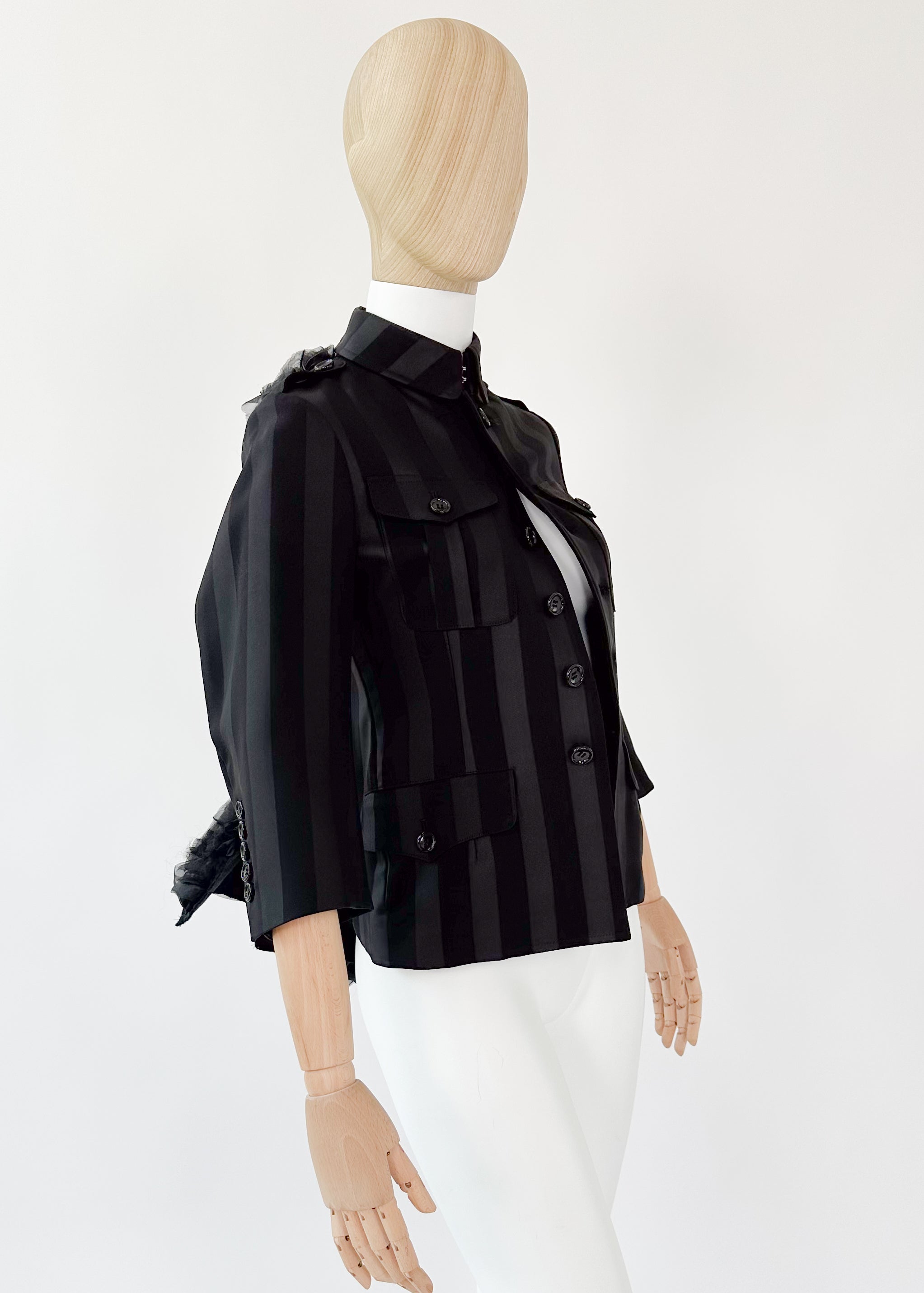 Comme des Garçons Jacket with Tulle Accent