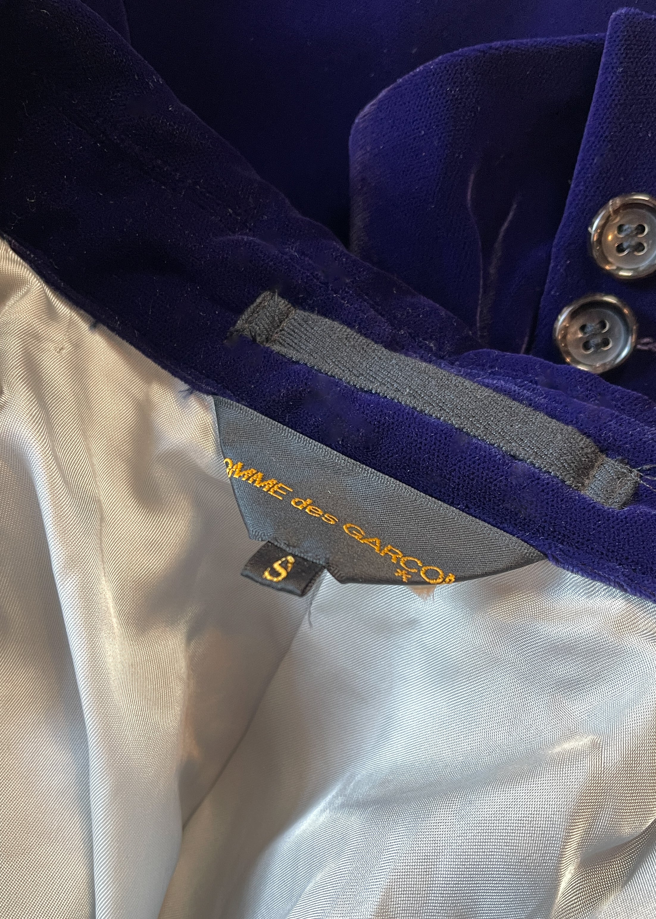 Comme des Garçons Purple Velvet Jacket F/W 2007