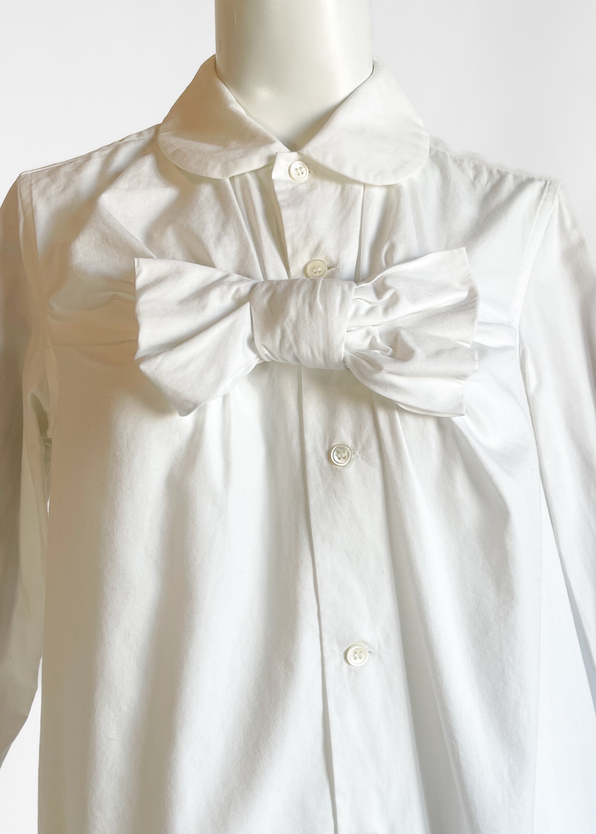 Comme des Garçons White Bow Shirt