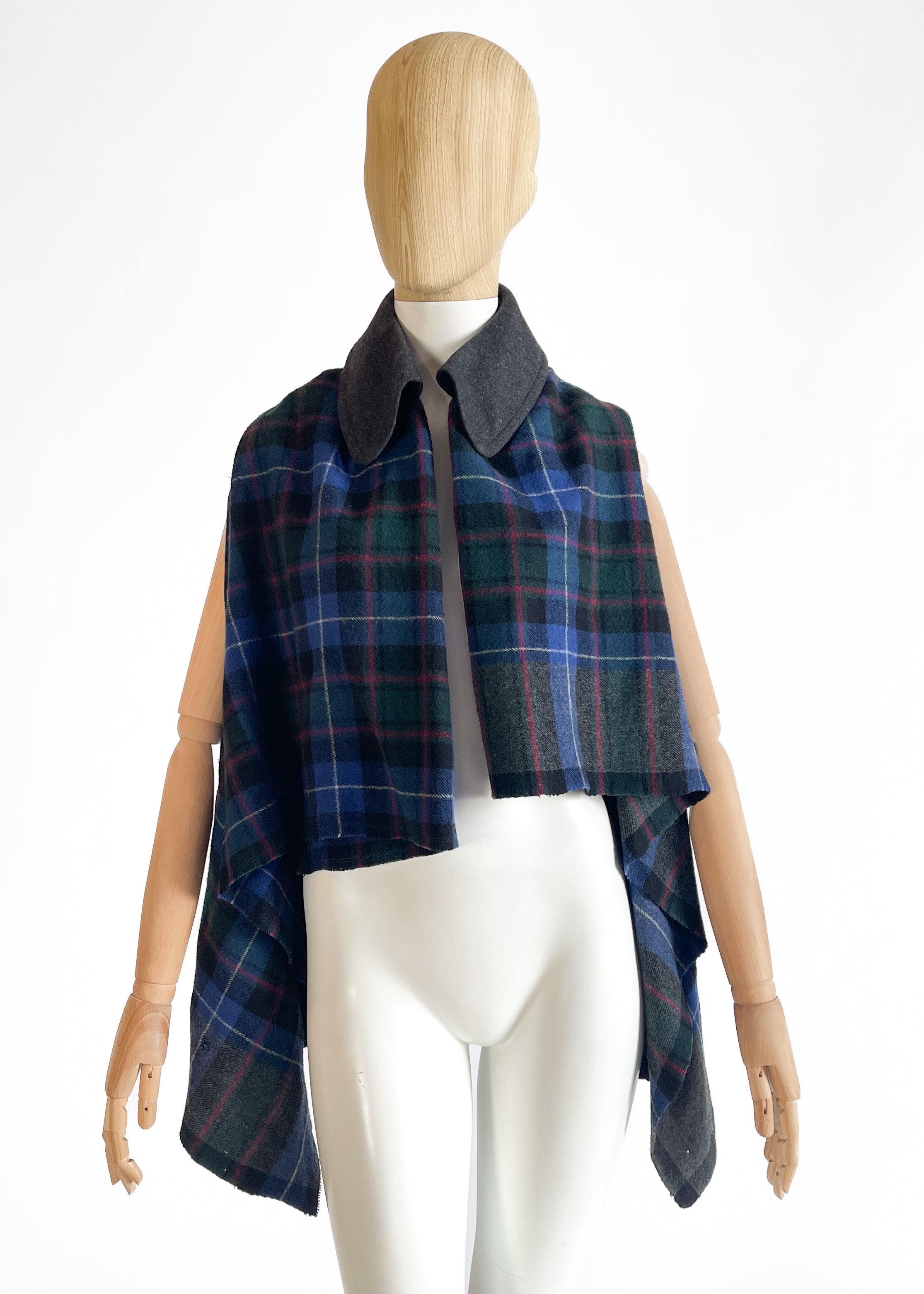 Vintage Comme des Garçons Wool Plaid Vest Fall 2003