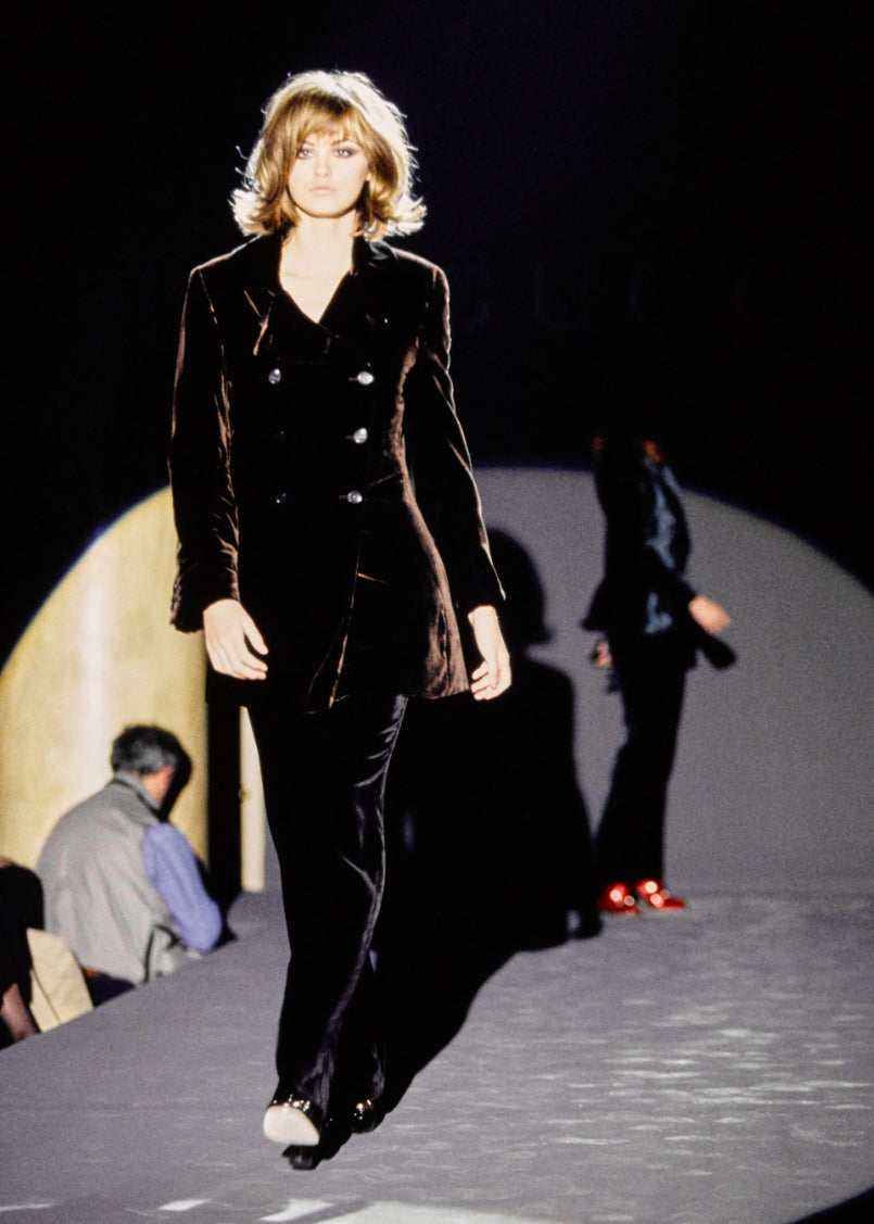 Vintage Gucci Tom Ford 1995 Velvet Suit