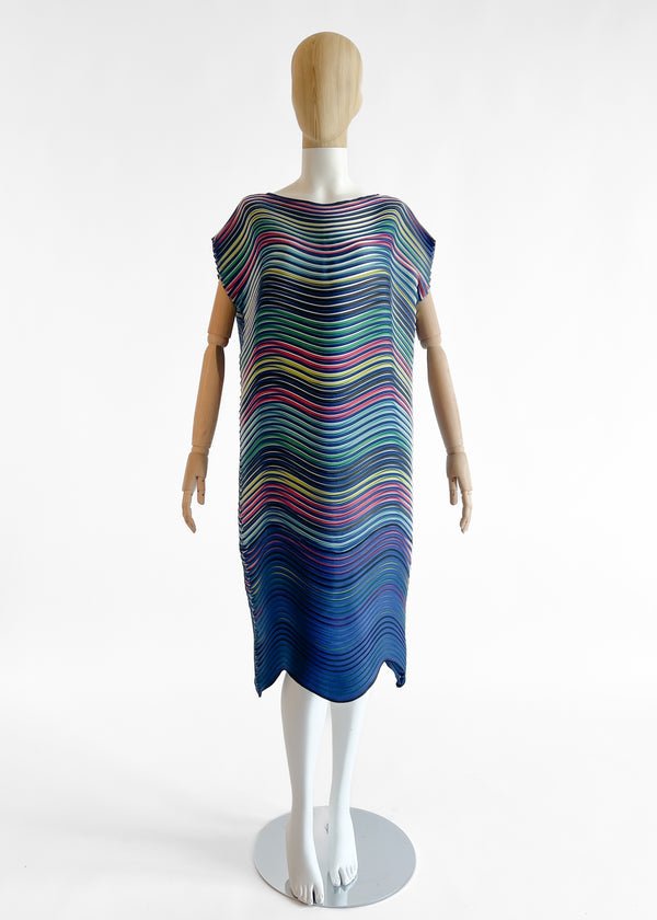 リアーナ愛用BRAND◆Issey Miyake【関税送料込】SEP.ミディDRESS 80s MINT ISSEY MIYAKE CREAM DRESS EXQUISITE WEARABLE ART