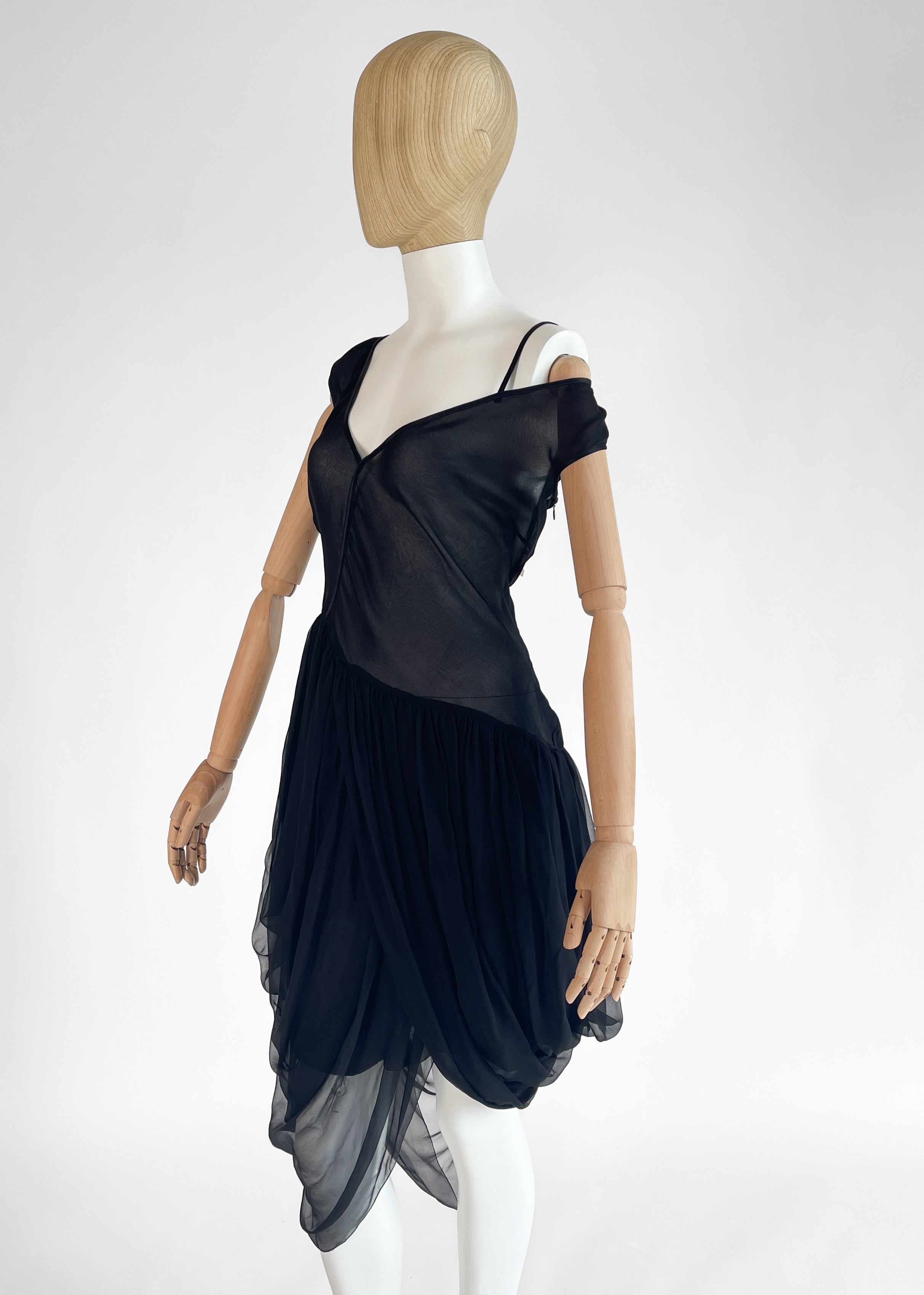 Krizia Silk Chiffon Dress Fall 2007