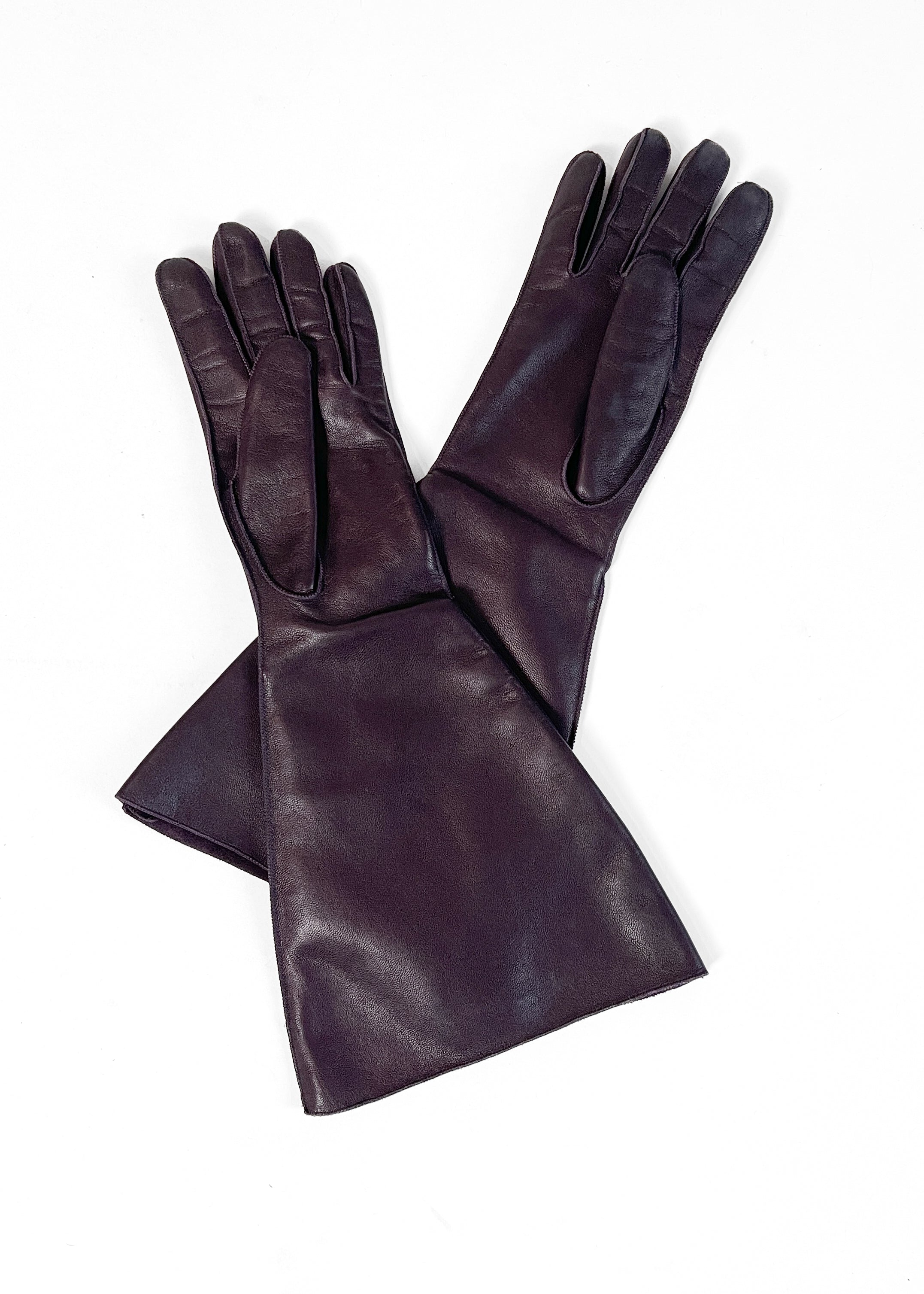 Lanvin Leather Gauntlet Gloves