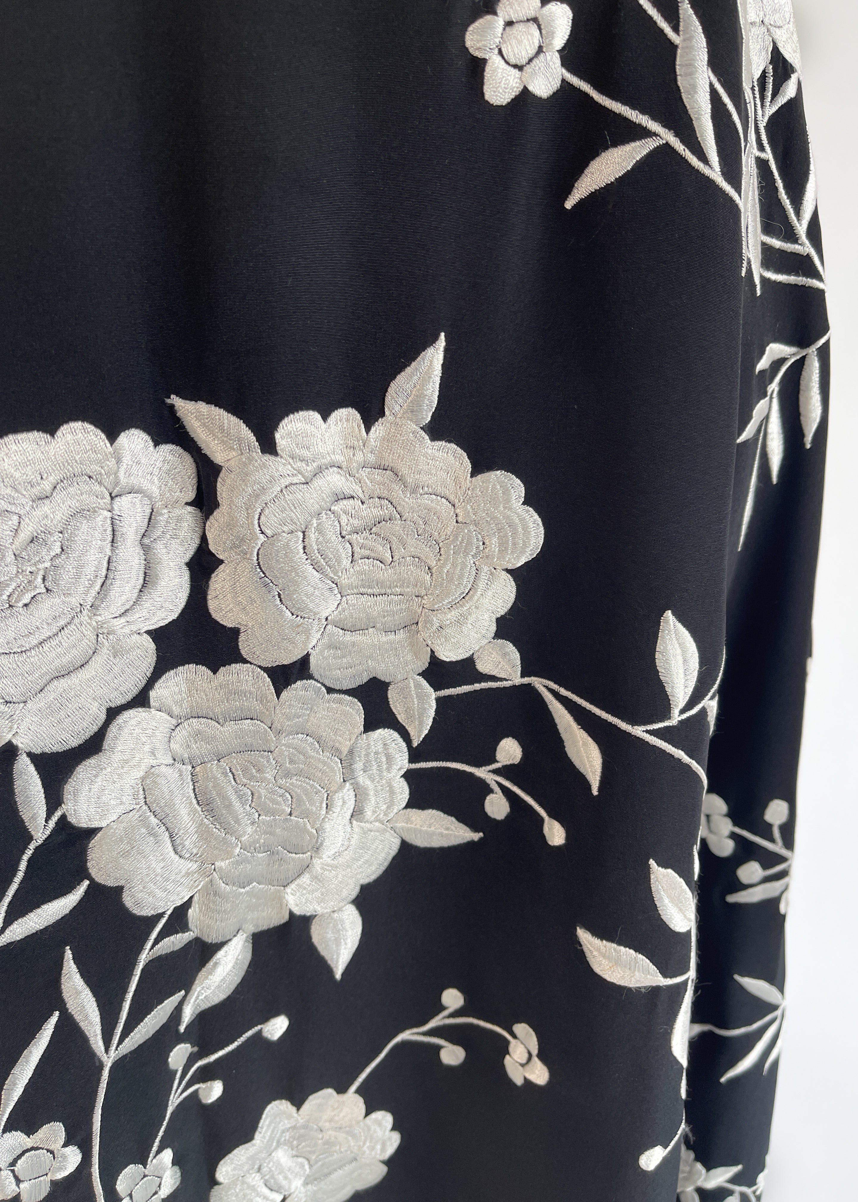 Moschino Embroidered Fringed Skirt