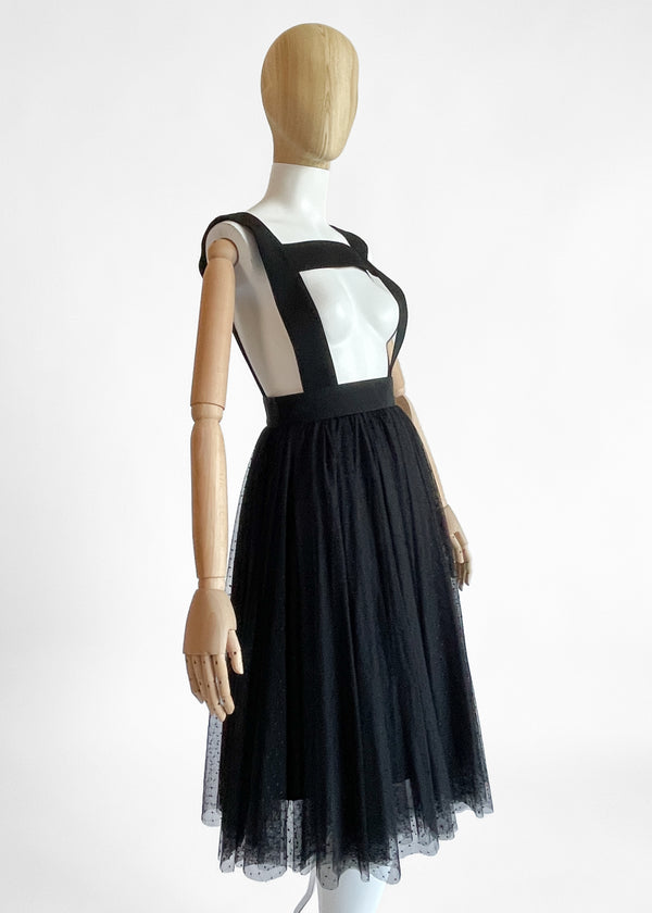 スカート noir kei ninomiya /tulle suspender skirt Noir Kei Ninomiya Suspender Dress - Raleigh Vintage