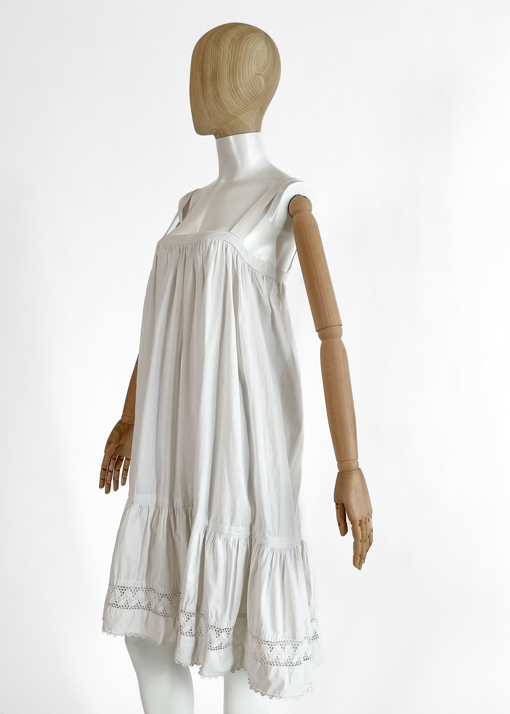 REMARCHER Antique Cotton and Lace Dress