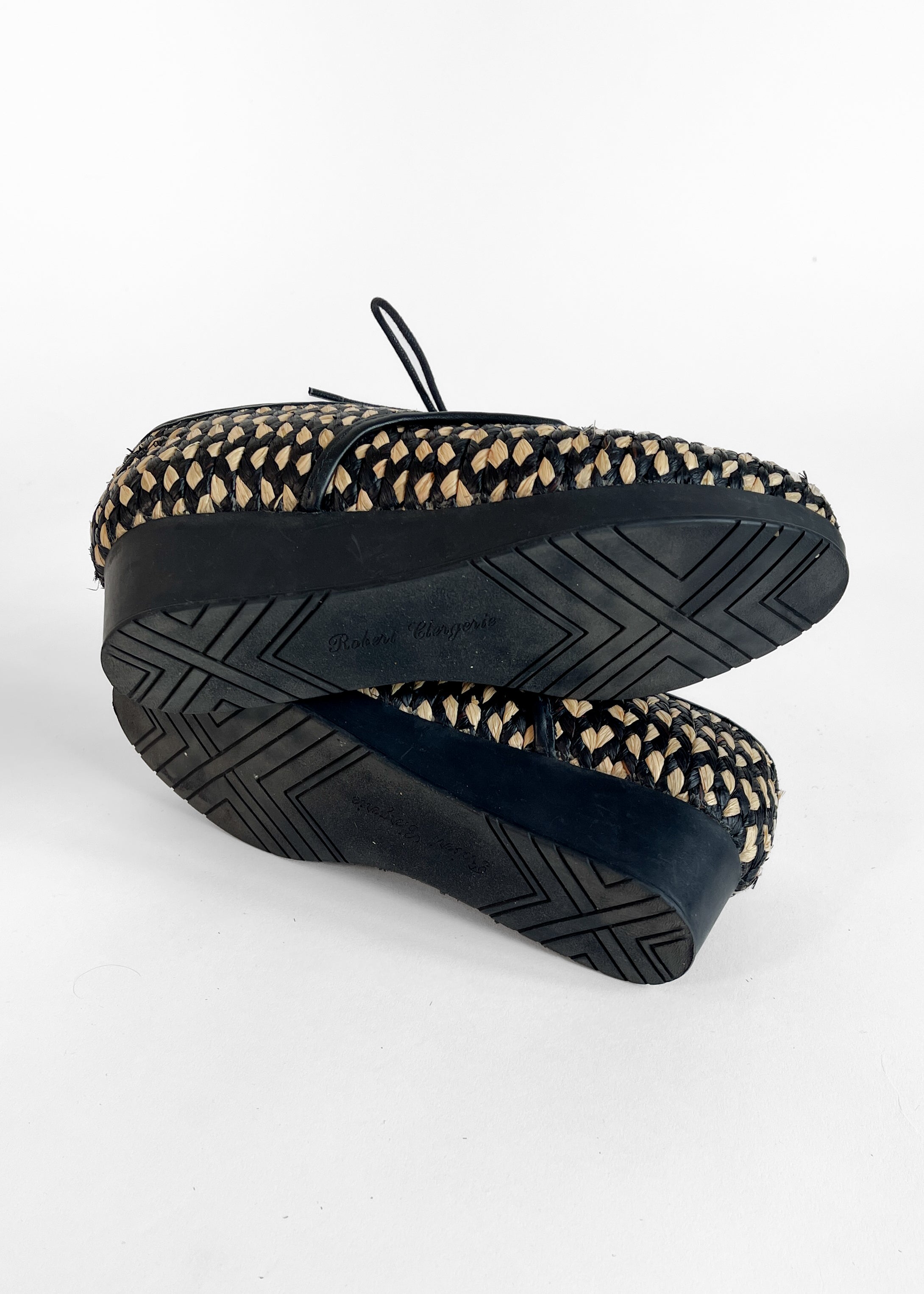 Robert Clergerie Woven Raffia Shoes